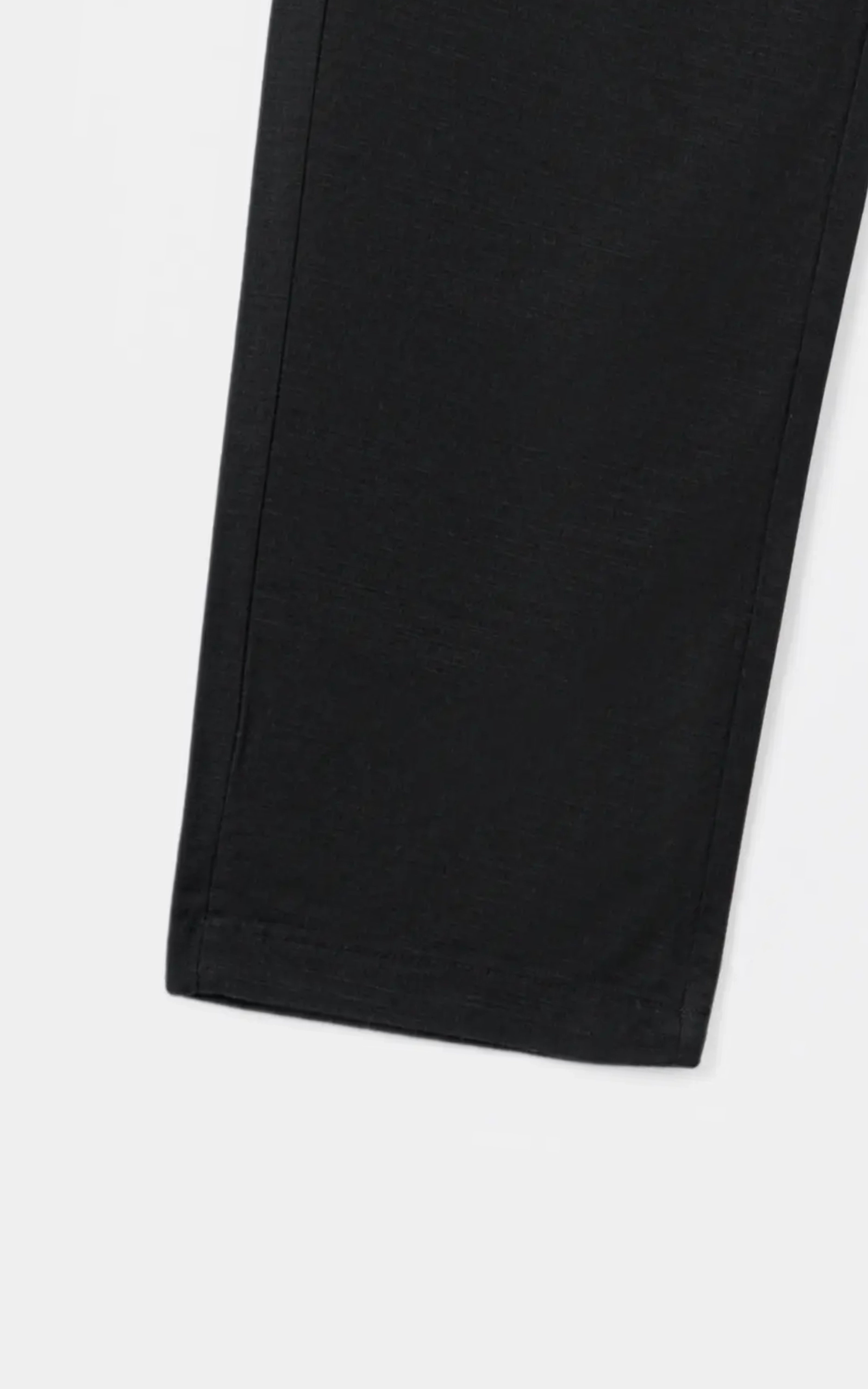 SMART FIT LINEN JOGGER TROUSER BLACK