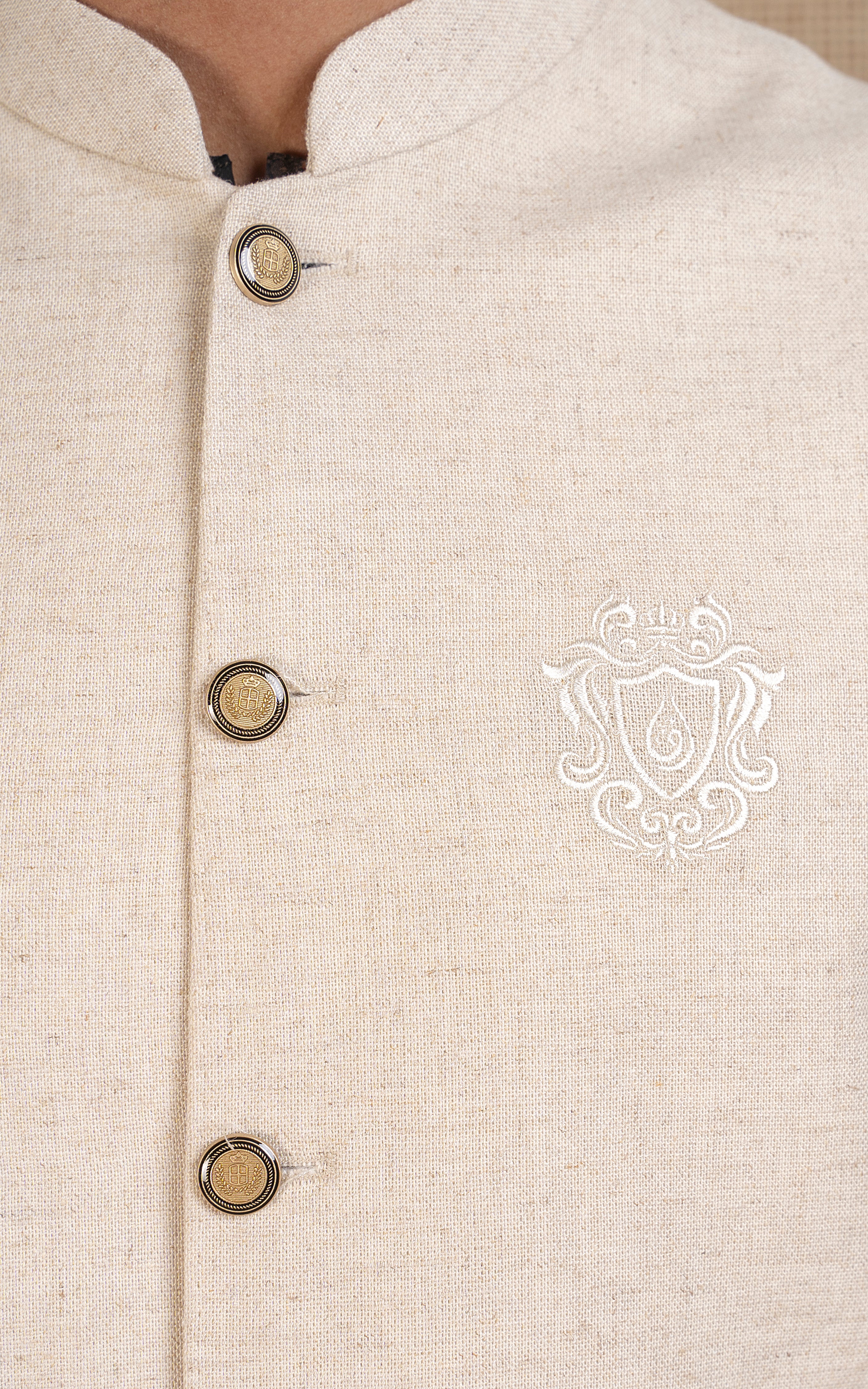COTTON LINEN W/C -  SIGNATURE COLLECTION OATMEAL