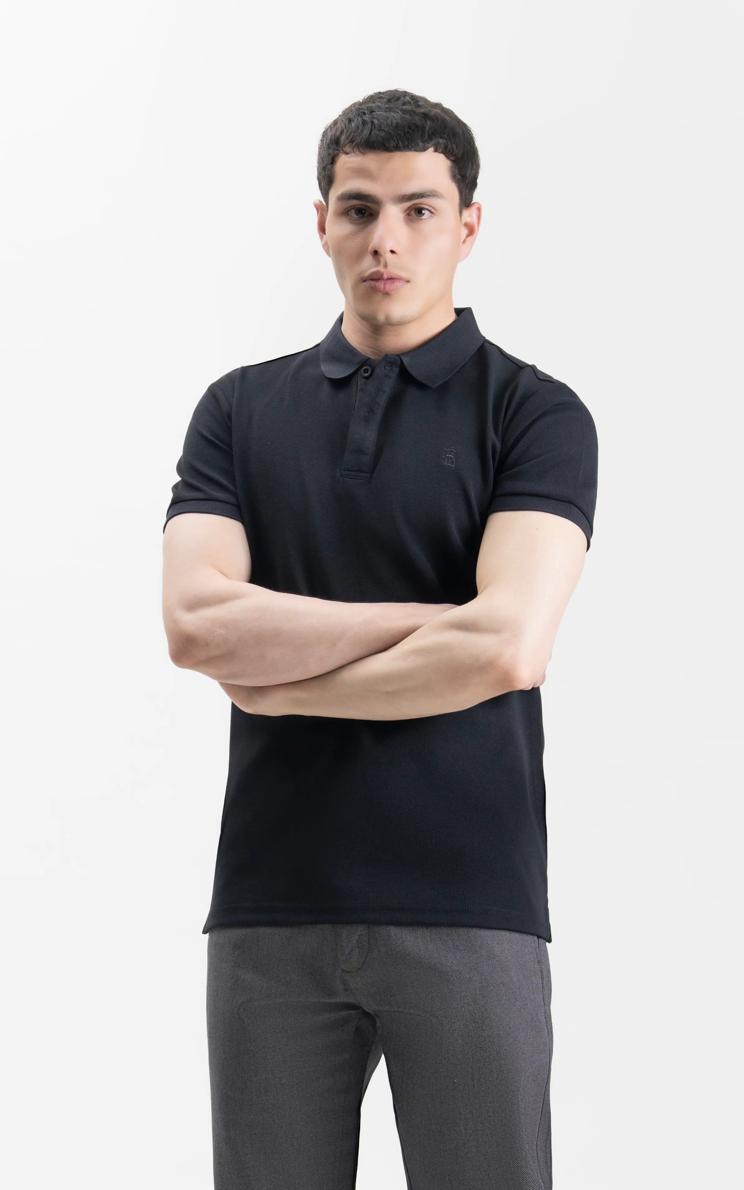 SMART FIT CLASSIC POLO SHIRT BLACK