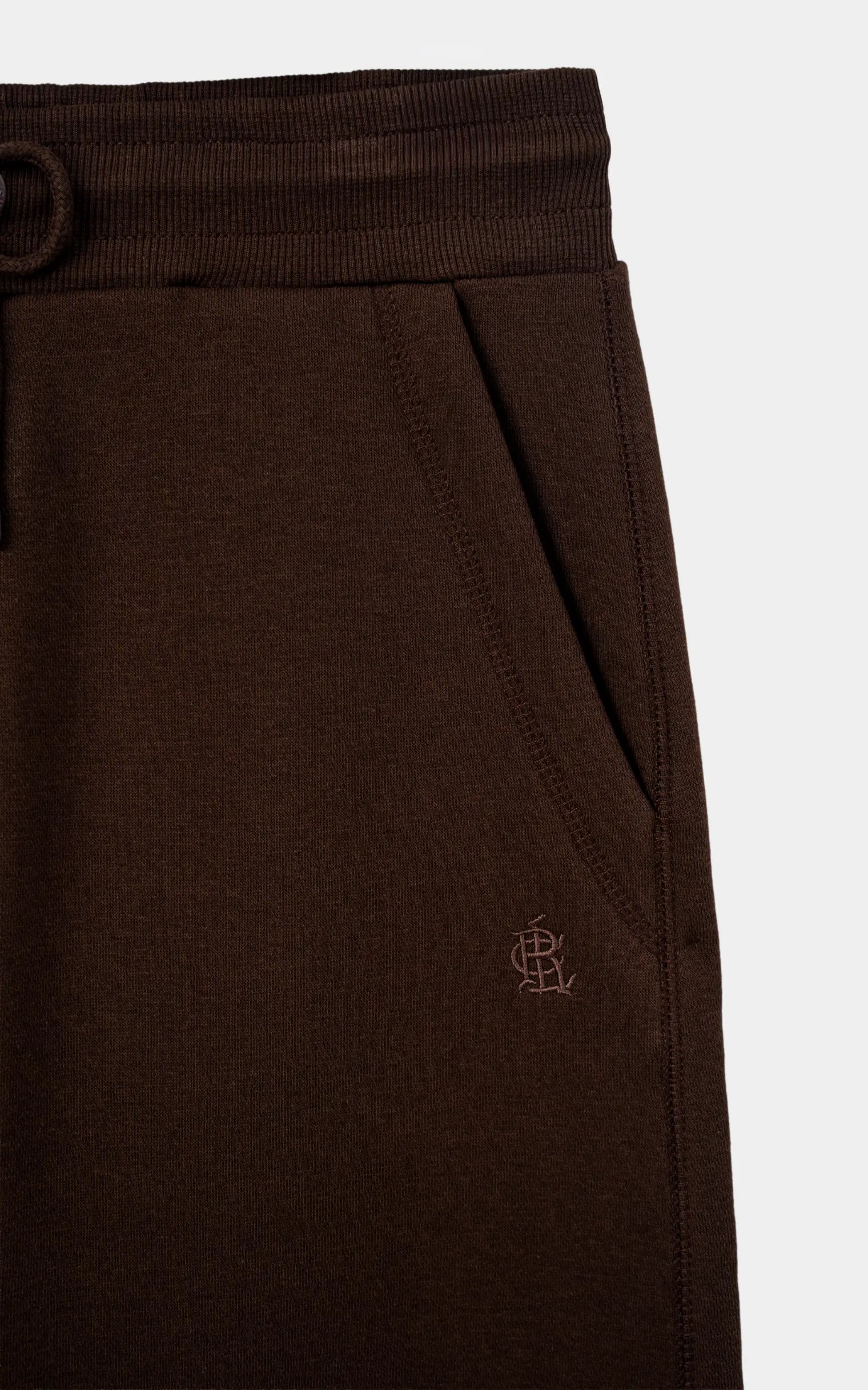 REGULAR FIT FLEECE JOGGER TROUSER BROWN
