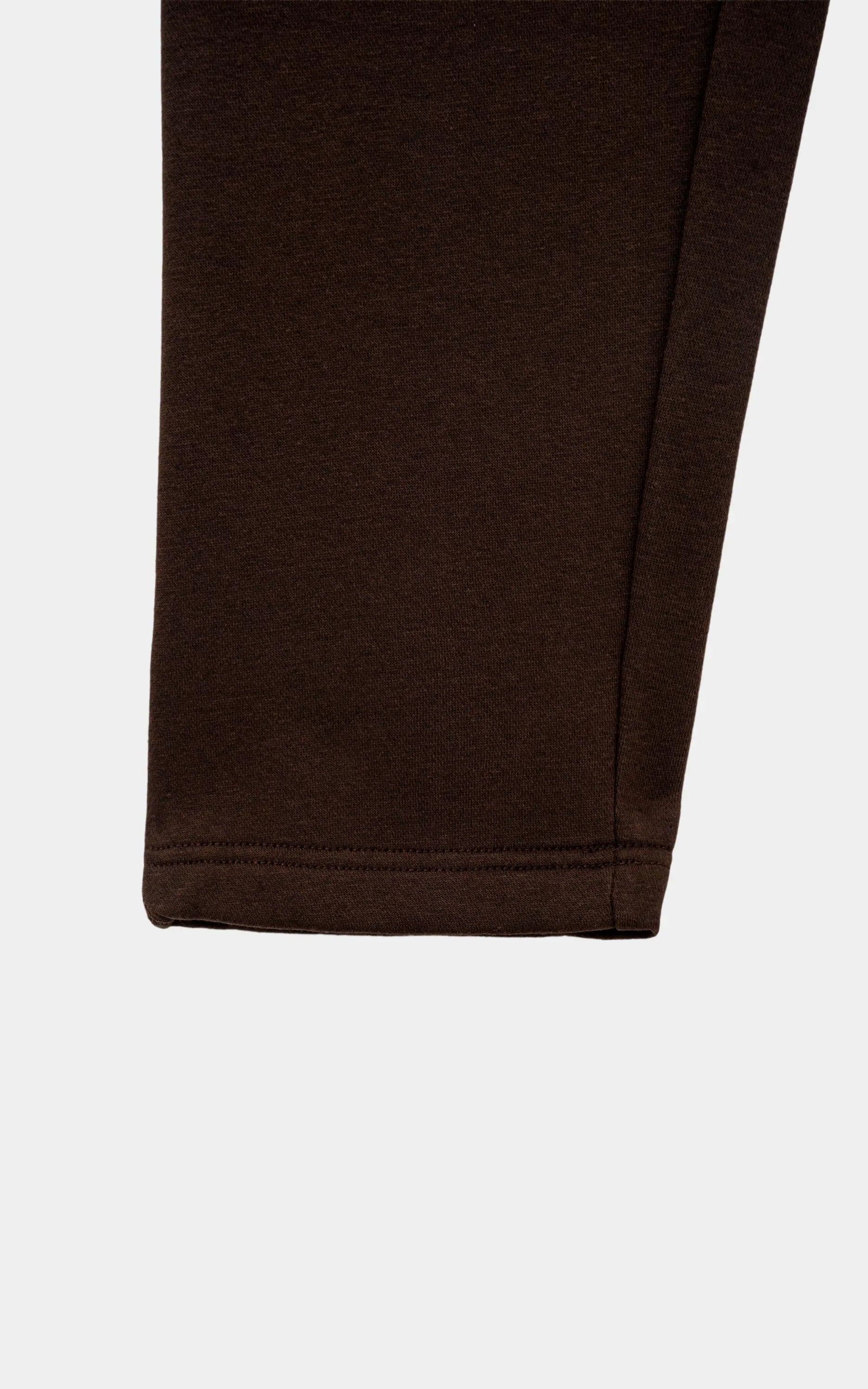 REGULAR FIT FLEECE JOGGER TROUSER BROWN