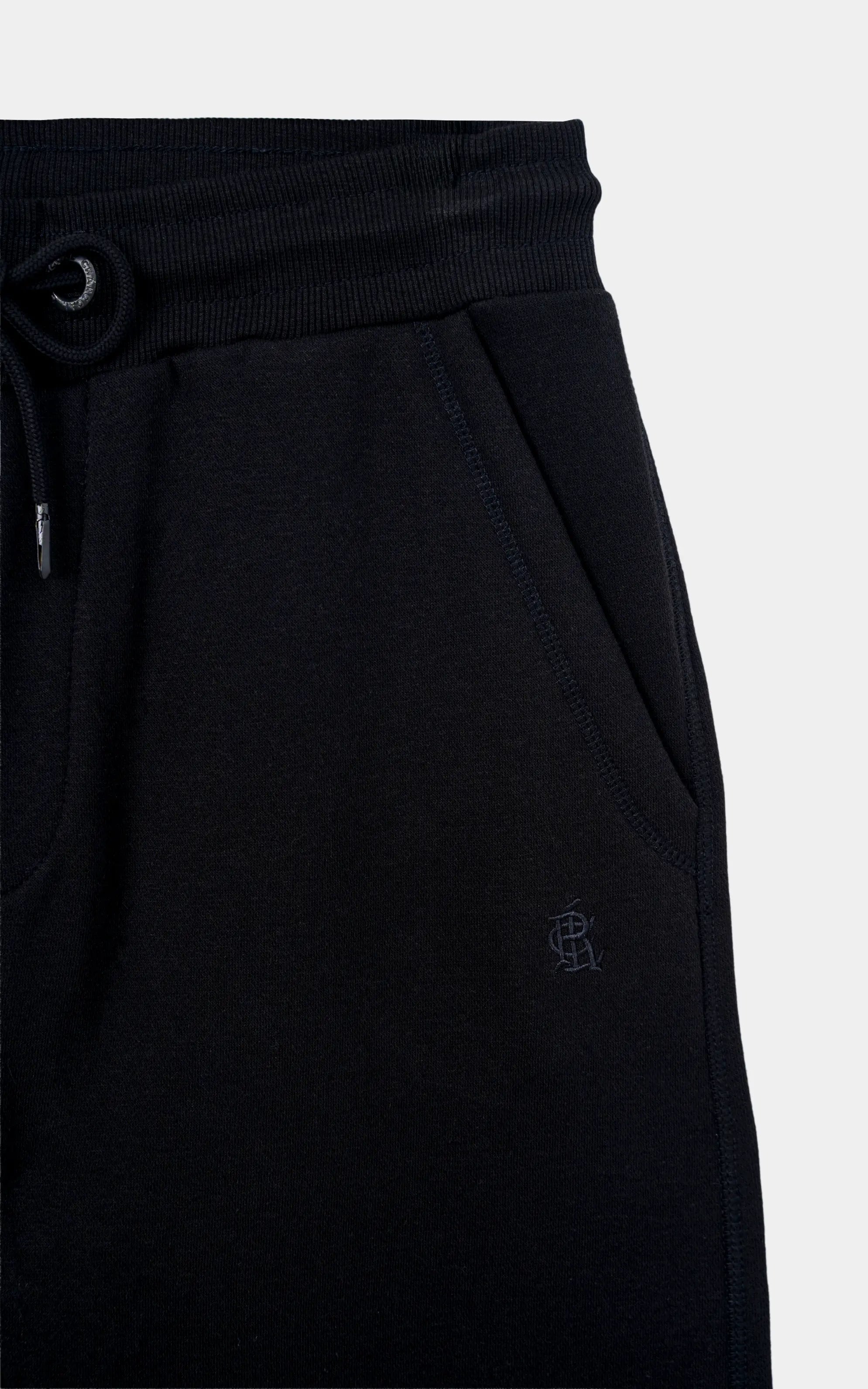 REGULAR FIT FLEECE JOGGER TROUSER BLACK