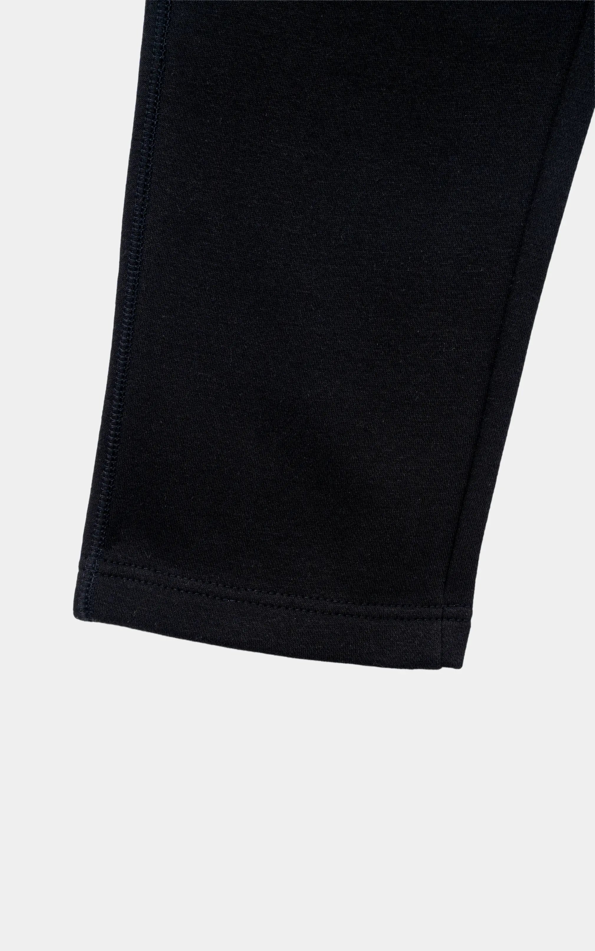 REGULAR FIT FLEECE JOGGER TROUSER BLACK