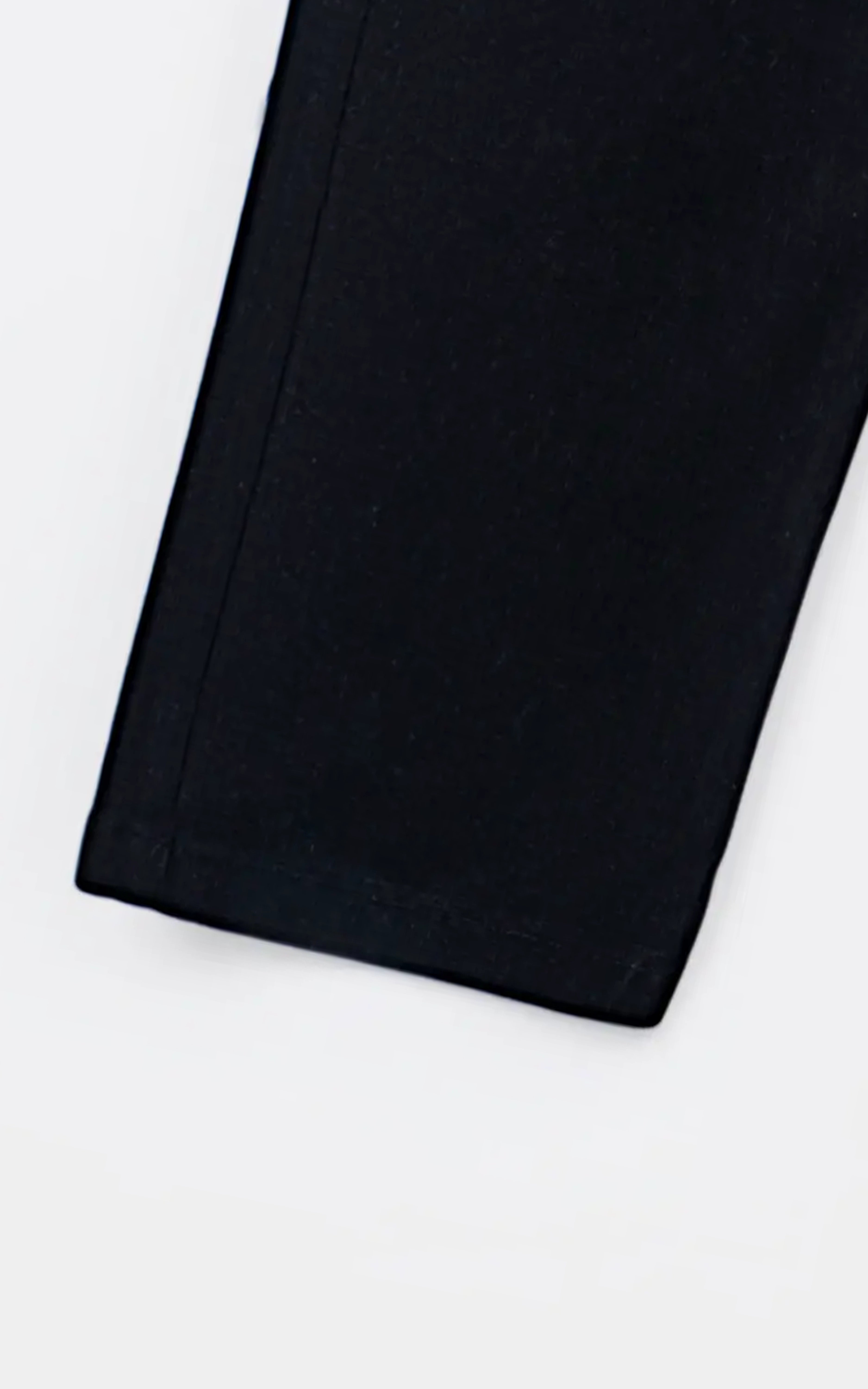 MELANGE REGULAR TAPERED FIT CASUAL PANT BLACK