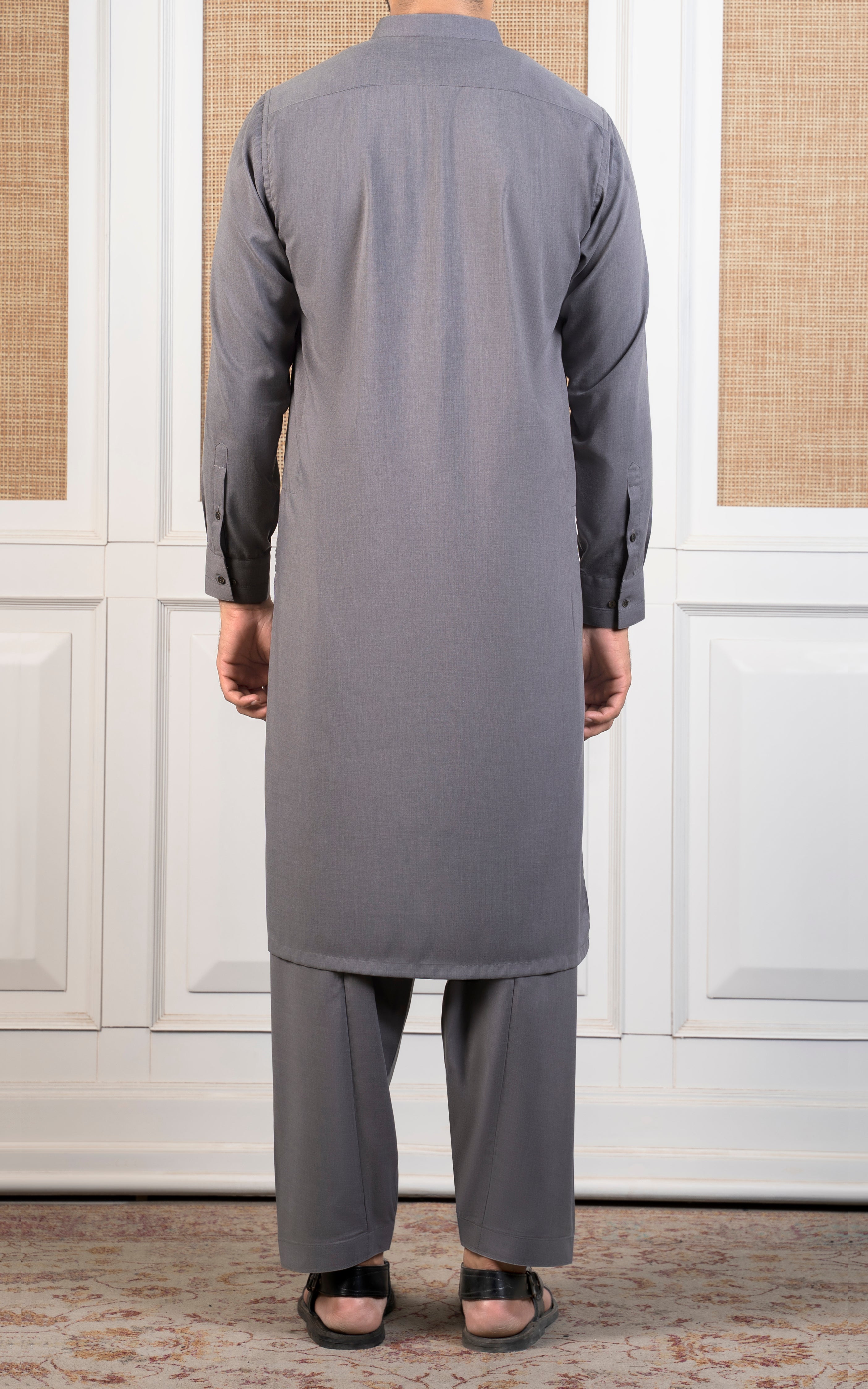 BLENDED KAMEEZ SHALWAR - CLASSIC COLLECTION  LIGHT GREY