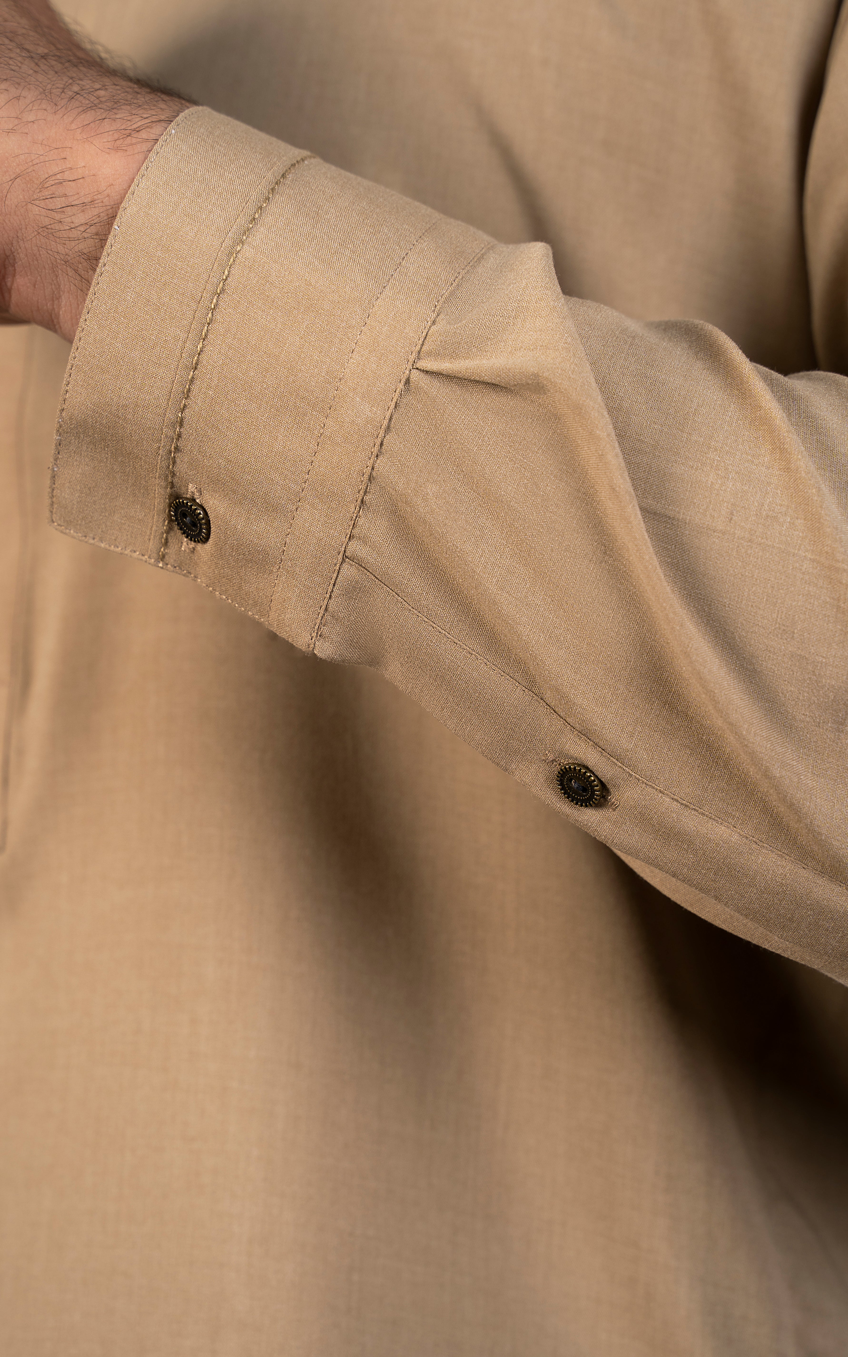 BLENDED KAMEEZ SHALWAR - CLASSIC COLLECTION  KHAKI