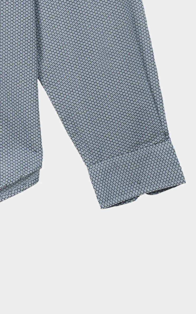 STRIPED RELAXED CASUAL SHIRT WHITE