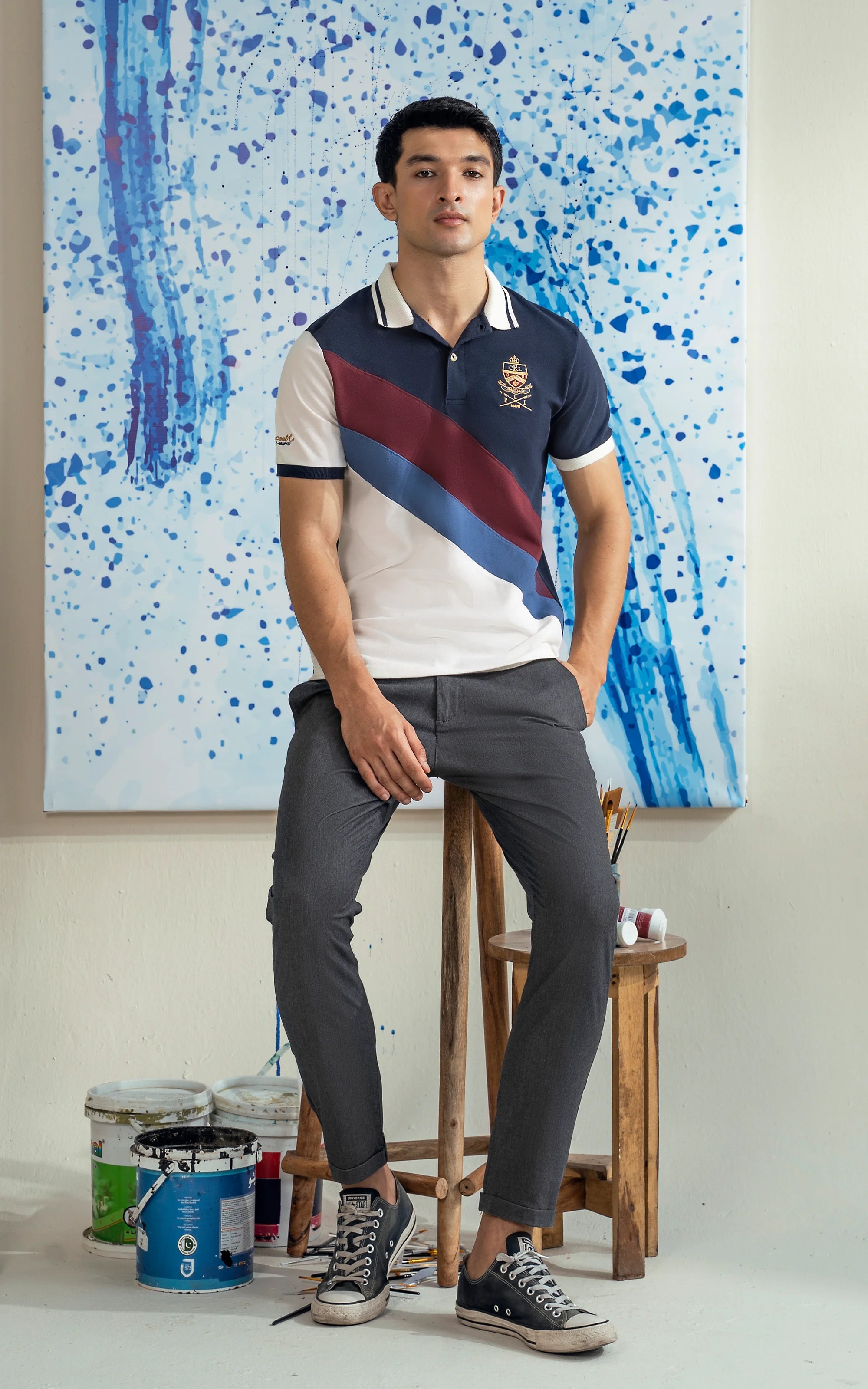 FASHION POLO SHIRT NAVY