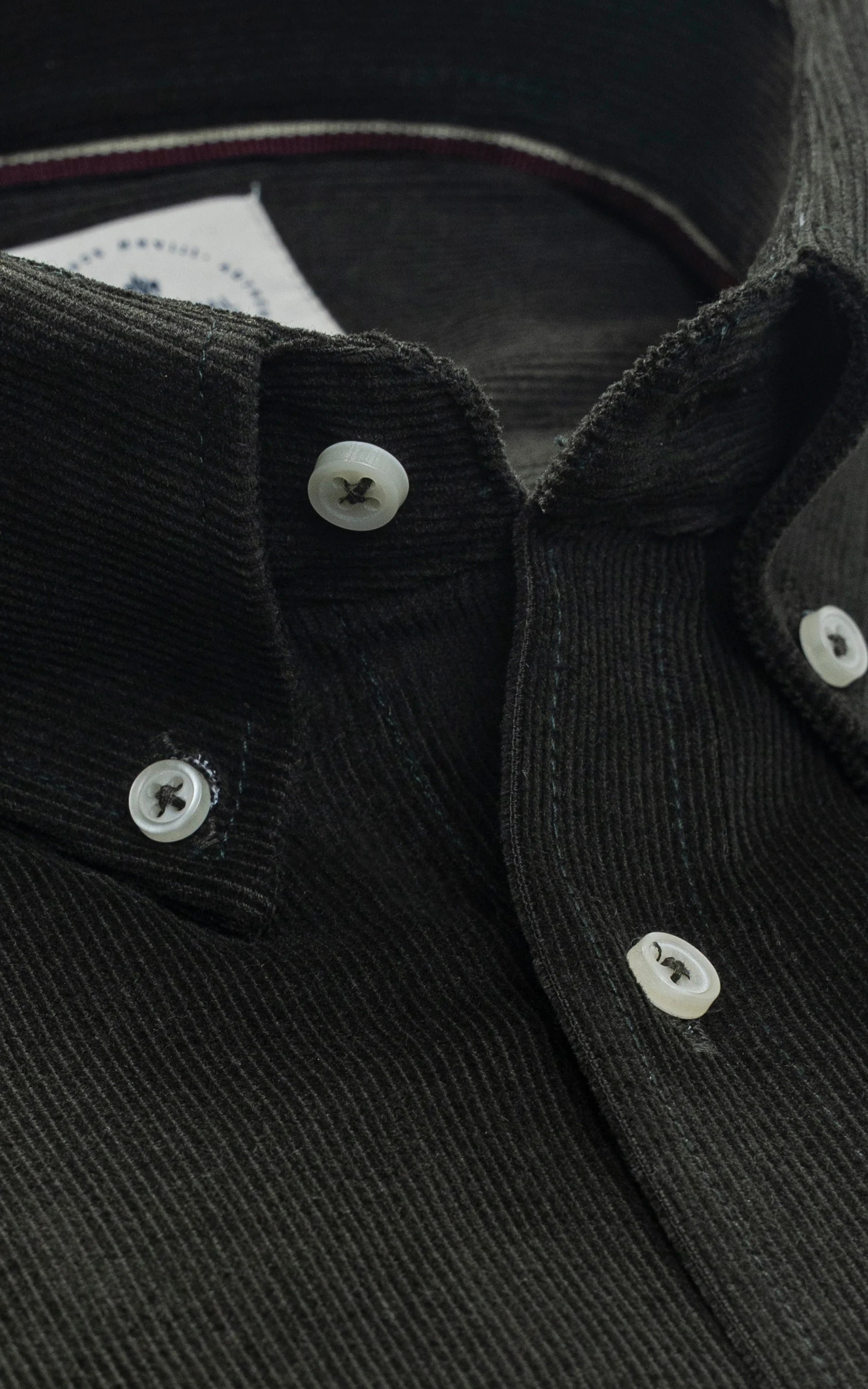 SMART CORDUROY SHIRT DARK GREEN