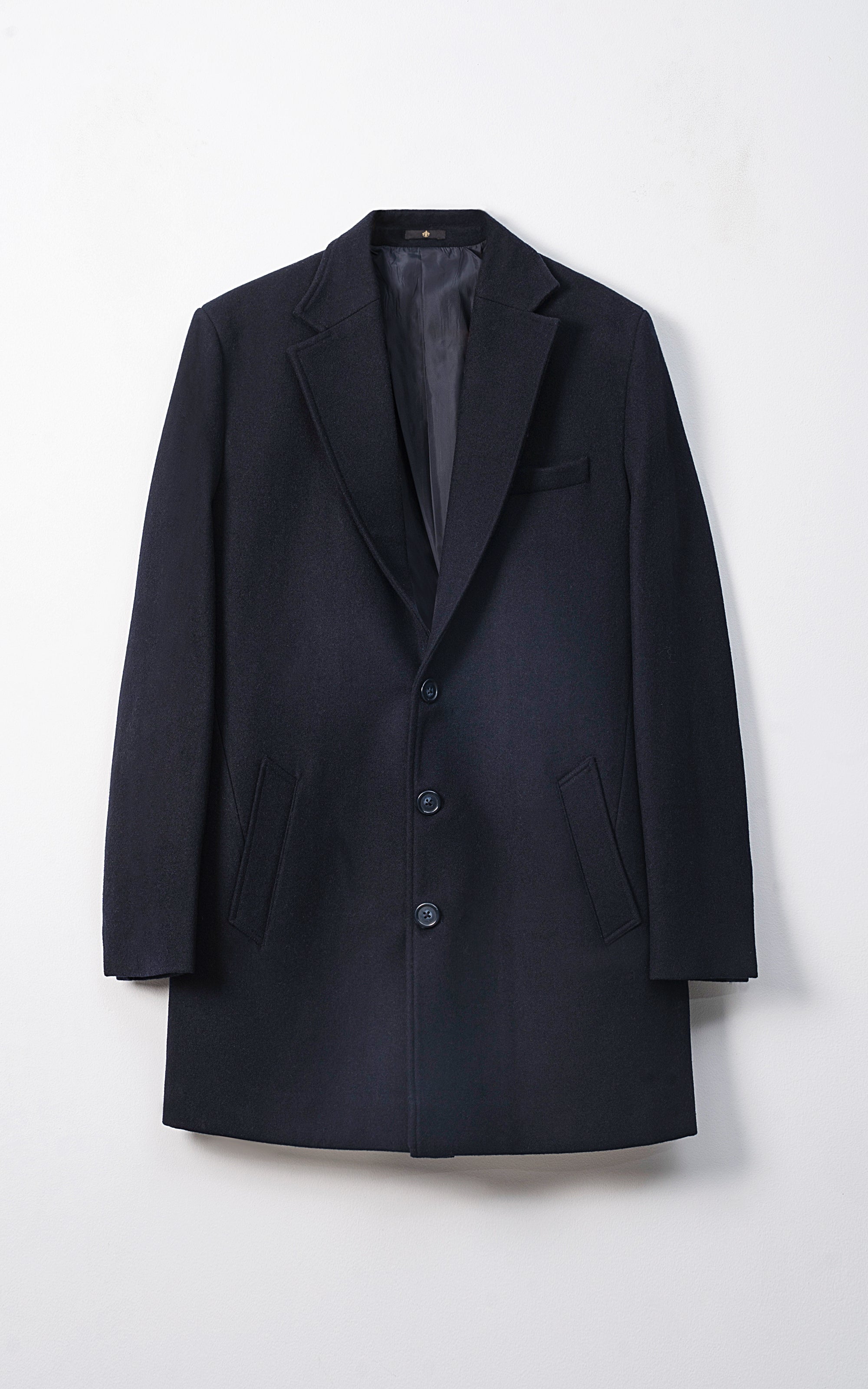 REFINED CLASSIC  LONG COAT NAVY