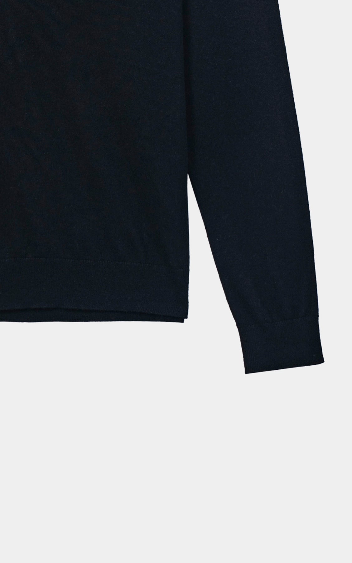 Polo Collar  Sweater Black