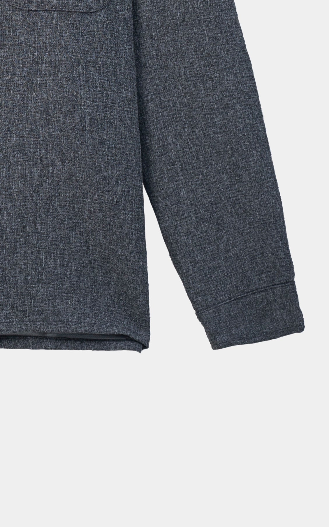 CLASSIC COLLAR OVERSHIRT CHARCOAL MELANGE