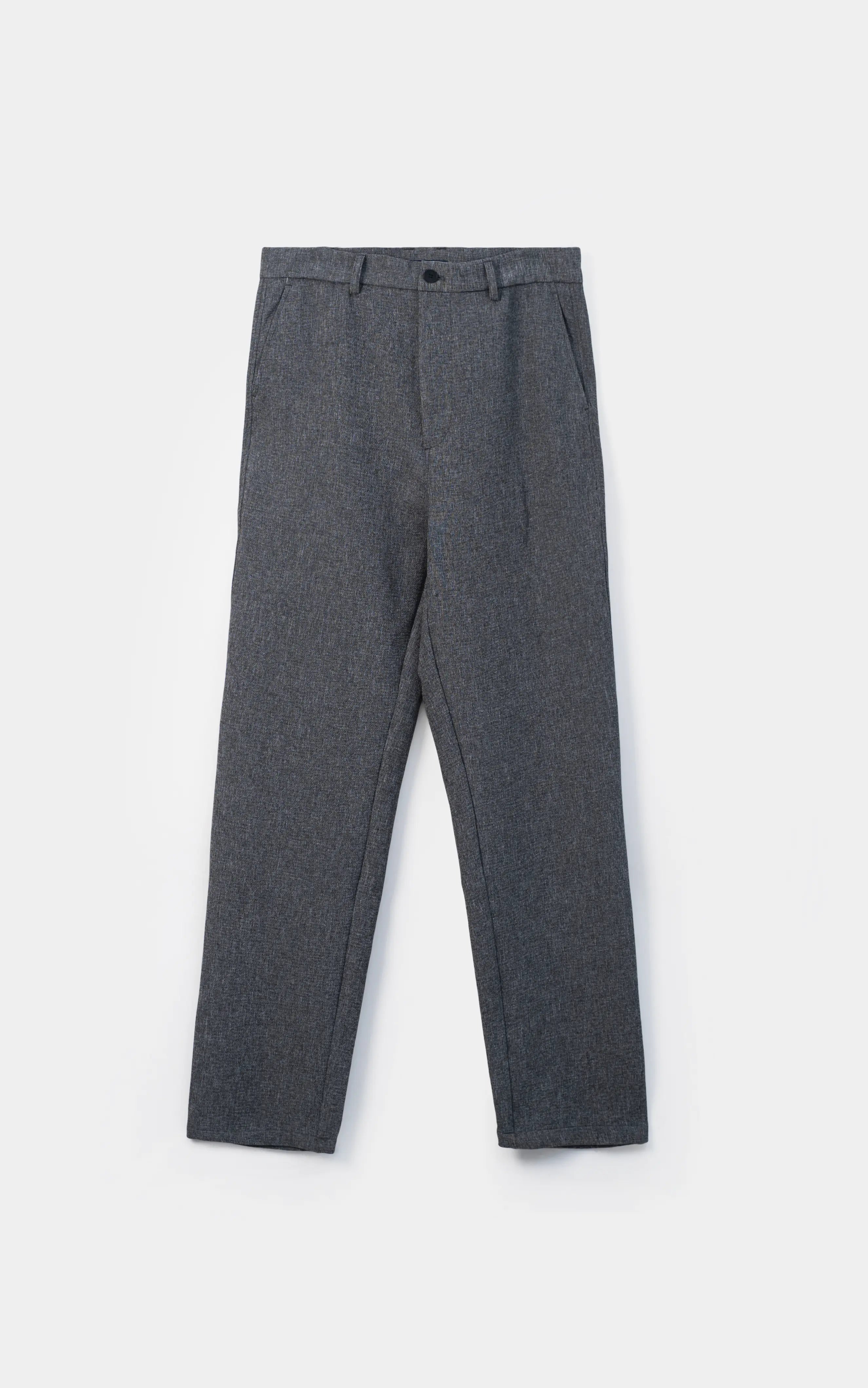 SMART FIT CASUAL PANT CHARCOAL MELANGE