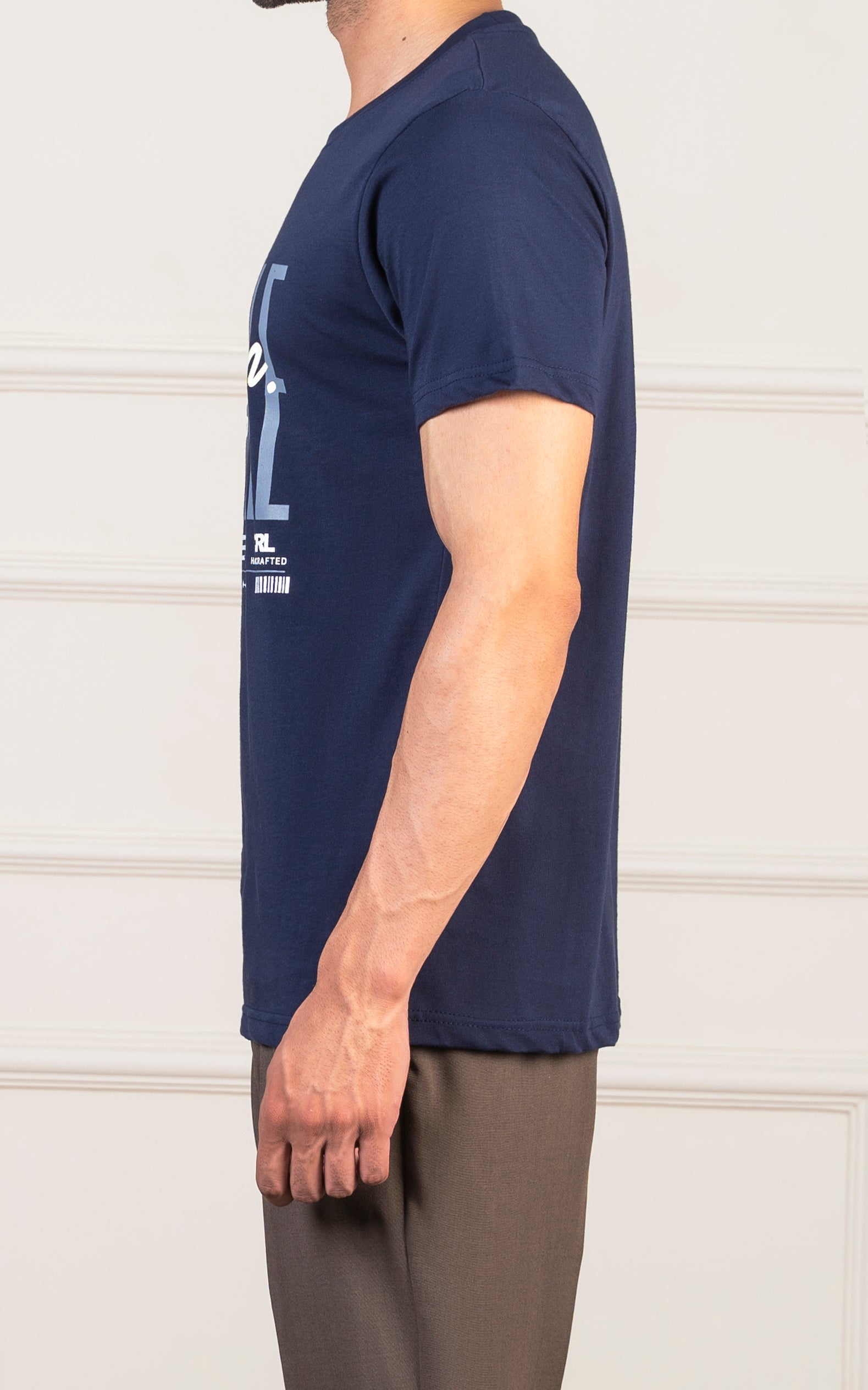 REGULAR FIT GRAPHIC T-SHIRT NAVY
