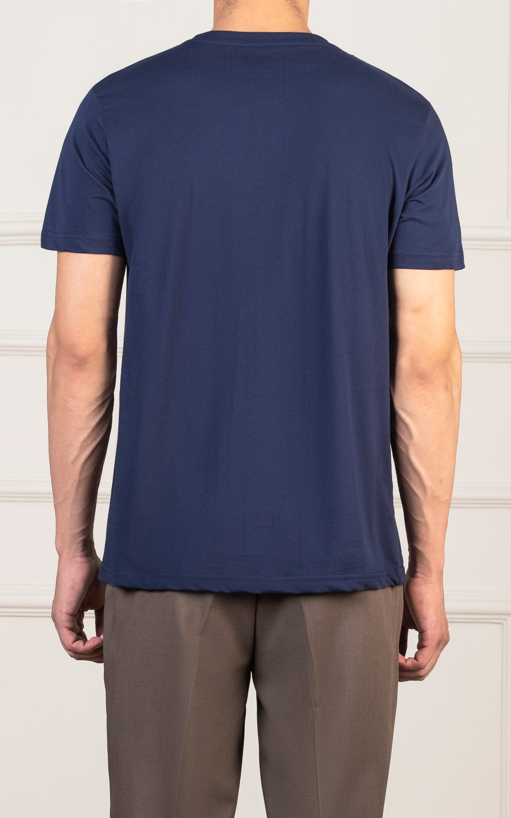 REGULAR FIT GRAPHIC T-SHIRT NAVY
