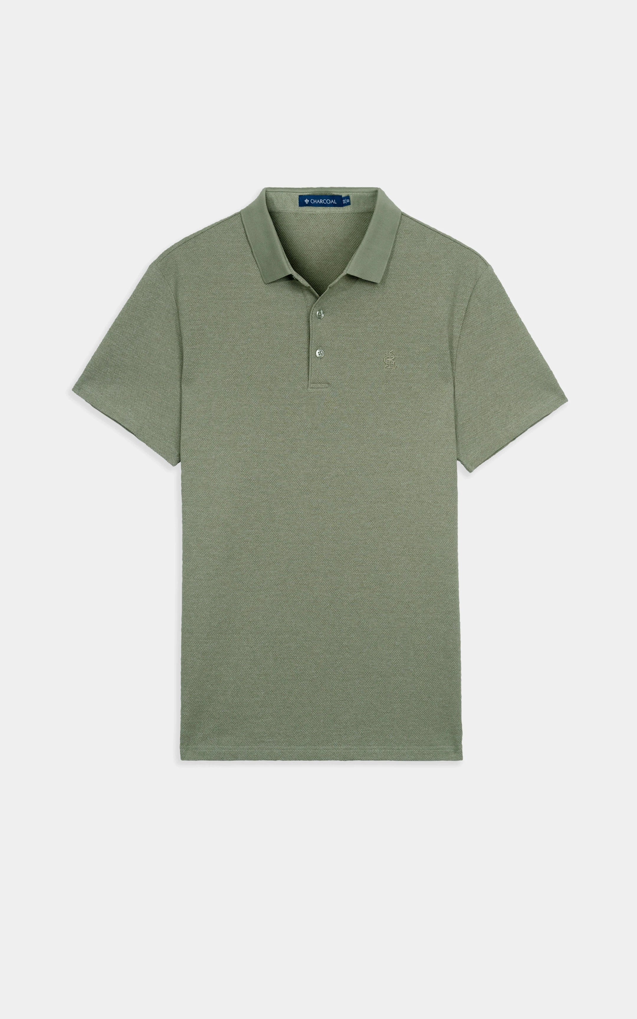 SMART FIT CLASSIC PREMIUM STRIPED POLO SHIRT LIGHT GREEN