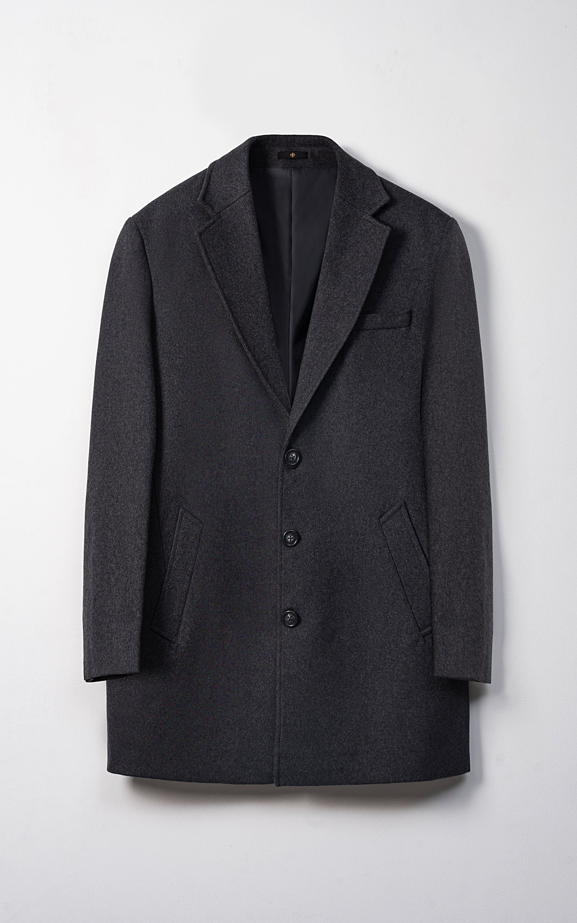 REFINED CLASSIC  LONG COAT CHARCOAL