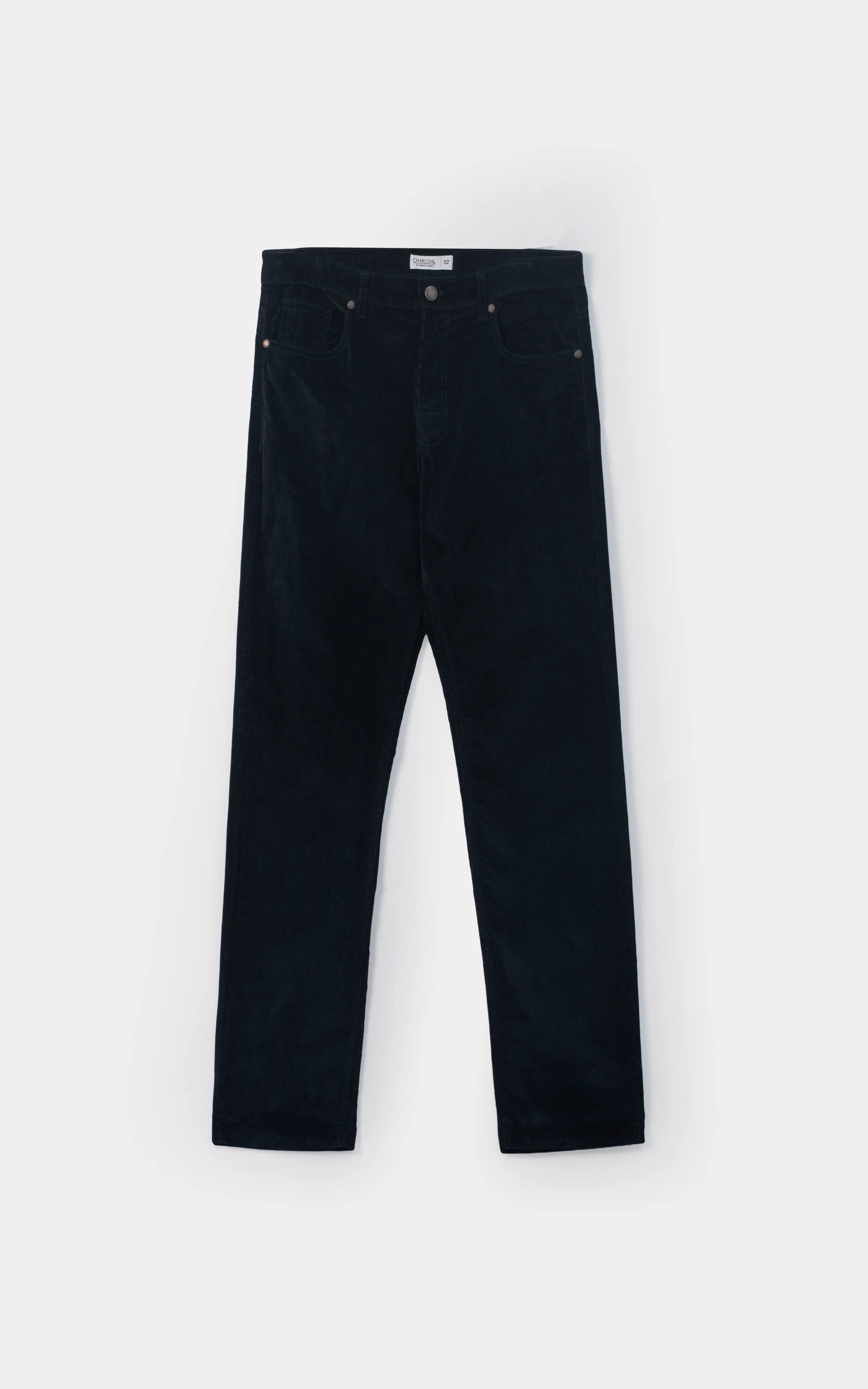 CORDUROY FIVE POCKET STRAIGHT FIT CASUAL PANT NAVY