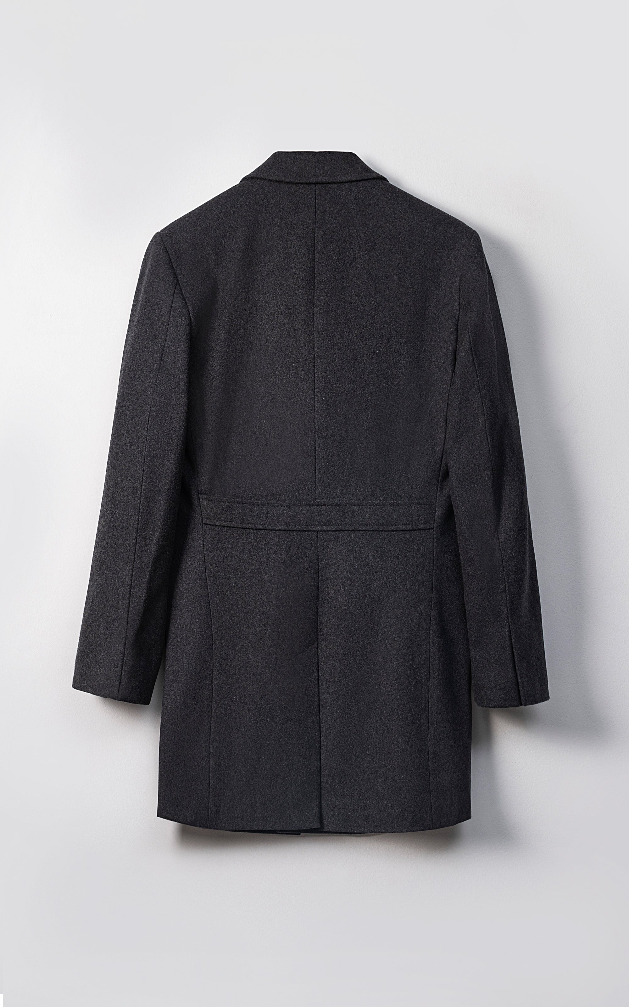 REFINED CLASSIC  LONG COAT CHARCOAL