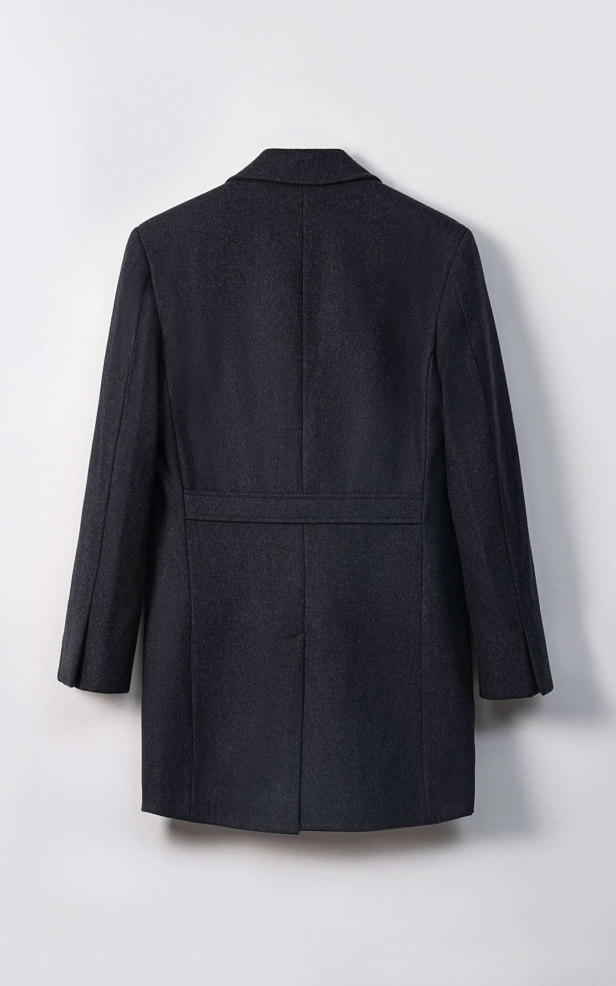 REFINED CLASSIC  LONG COAT CHARCOAL