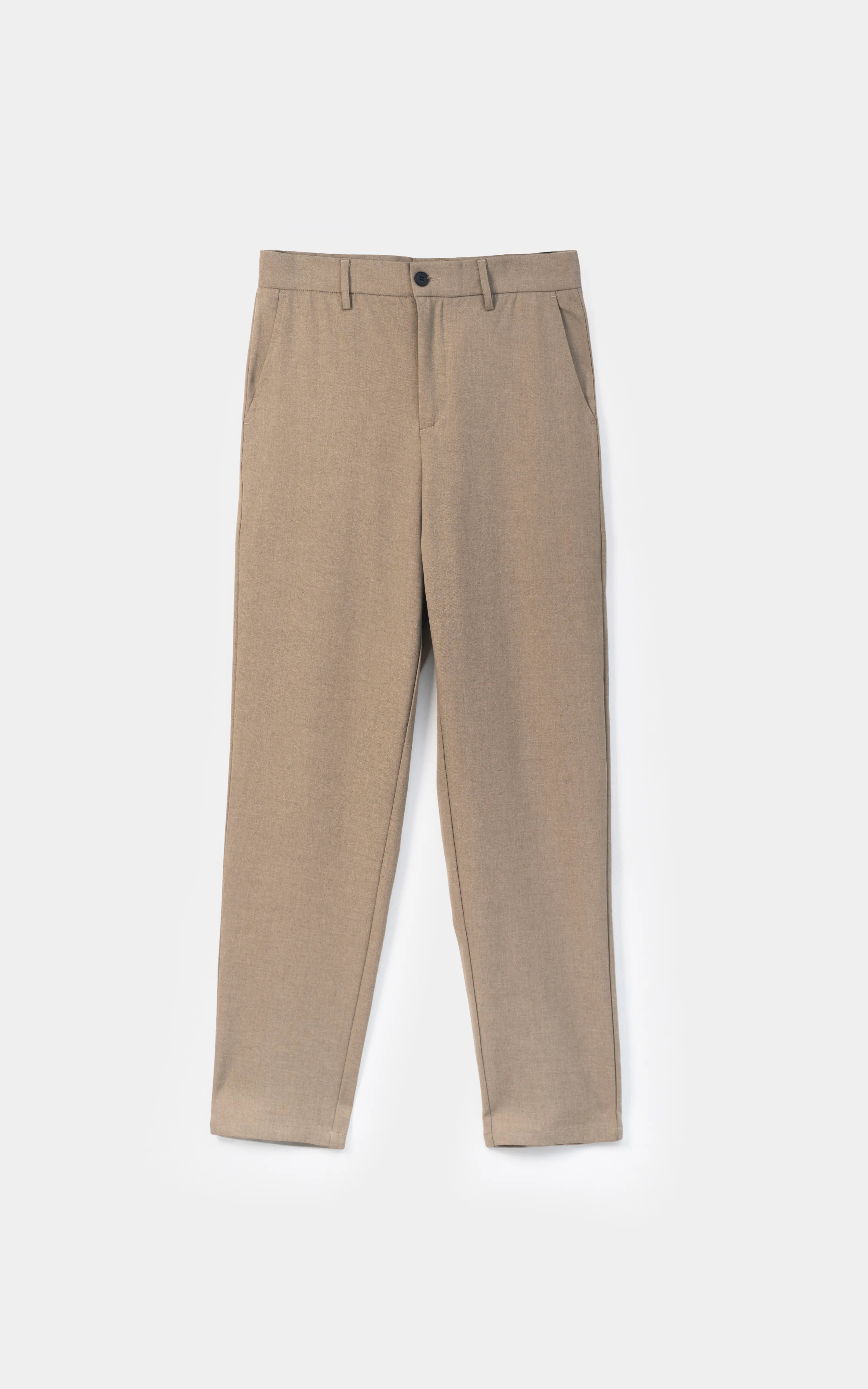 TEXTURED SMART FIT PANT KHAKI