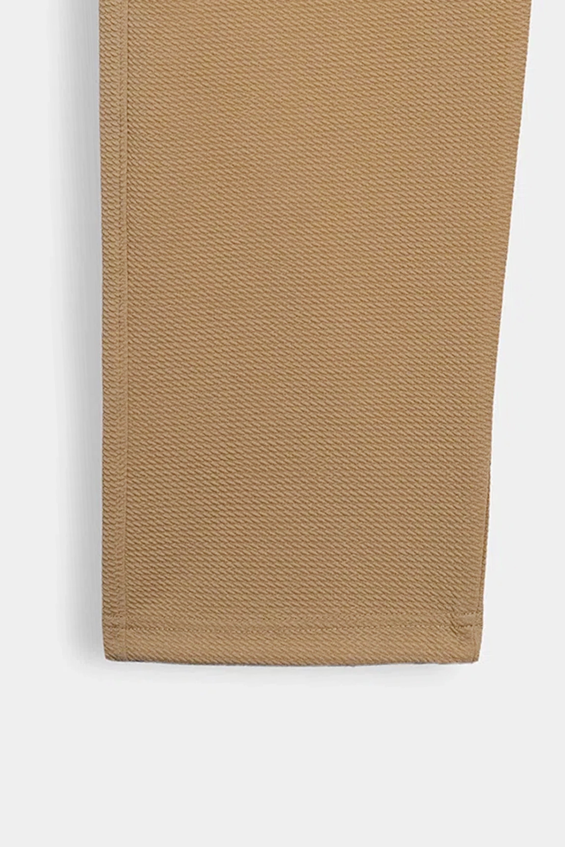 LOOSE FIT OPEN BOTTOM TROUSER BEIGE
