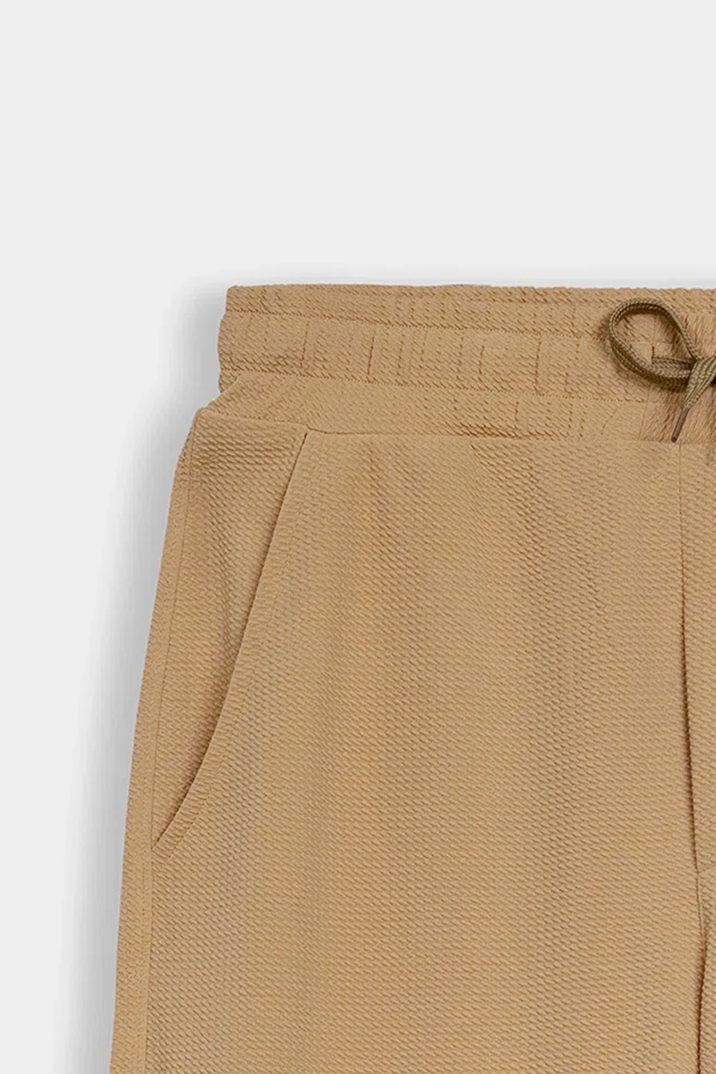 LOOSE FIT OPEN BOTTOM TROUSER BEIGE