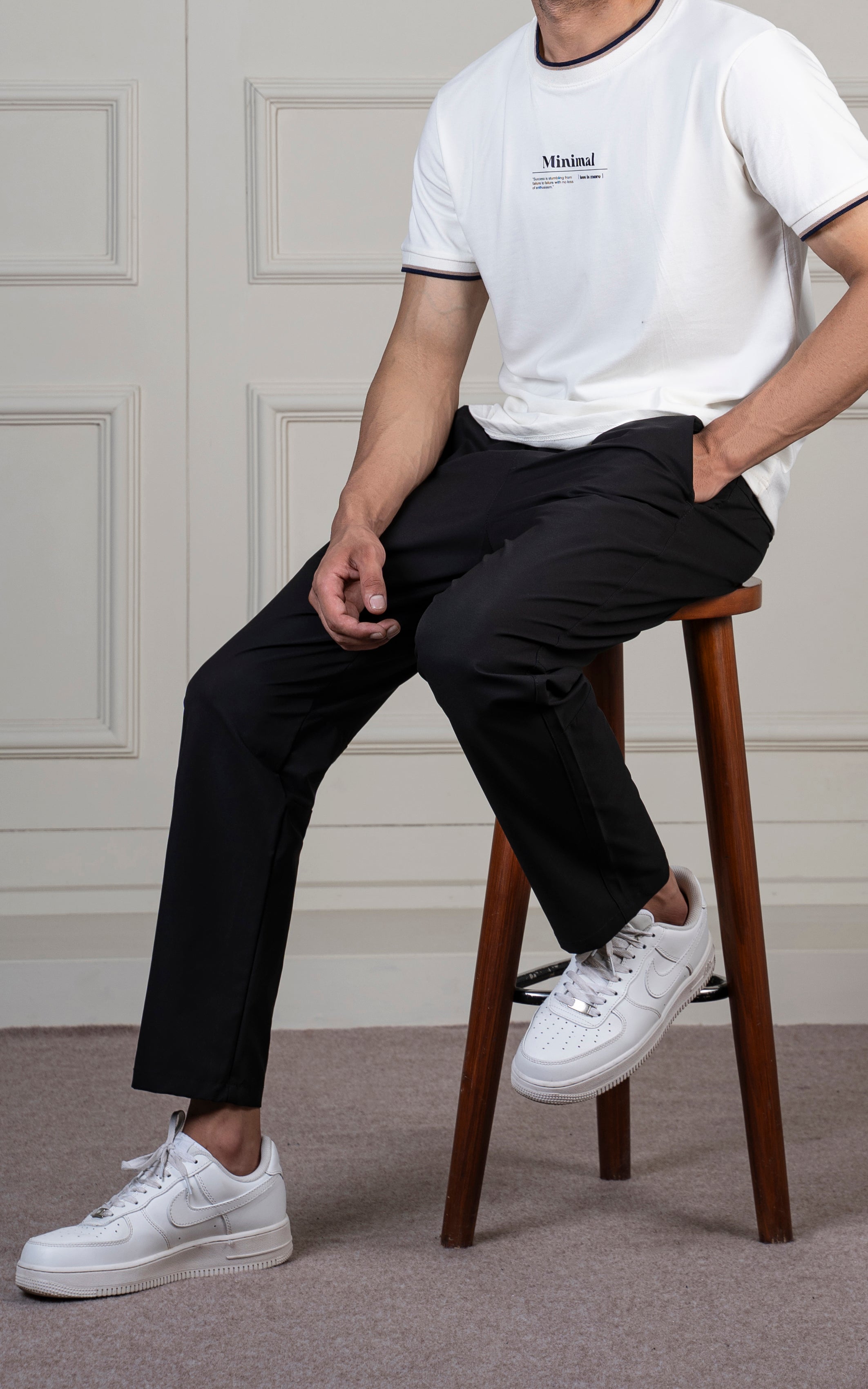 SMART FIT JOGGER TROUSER BLACK
