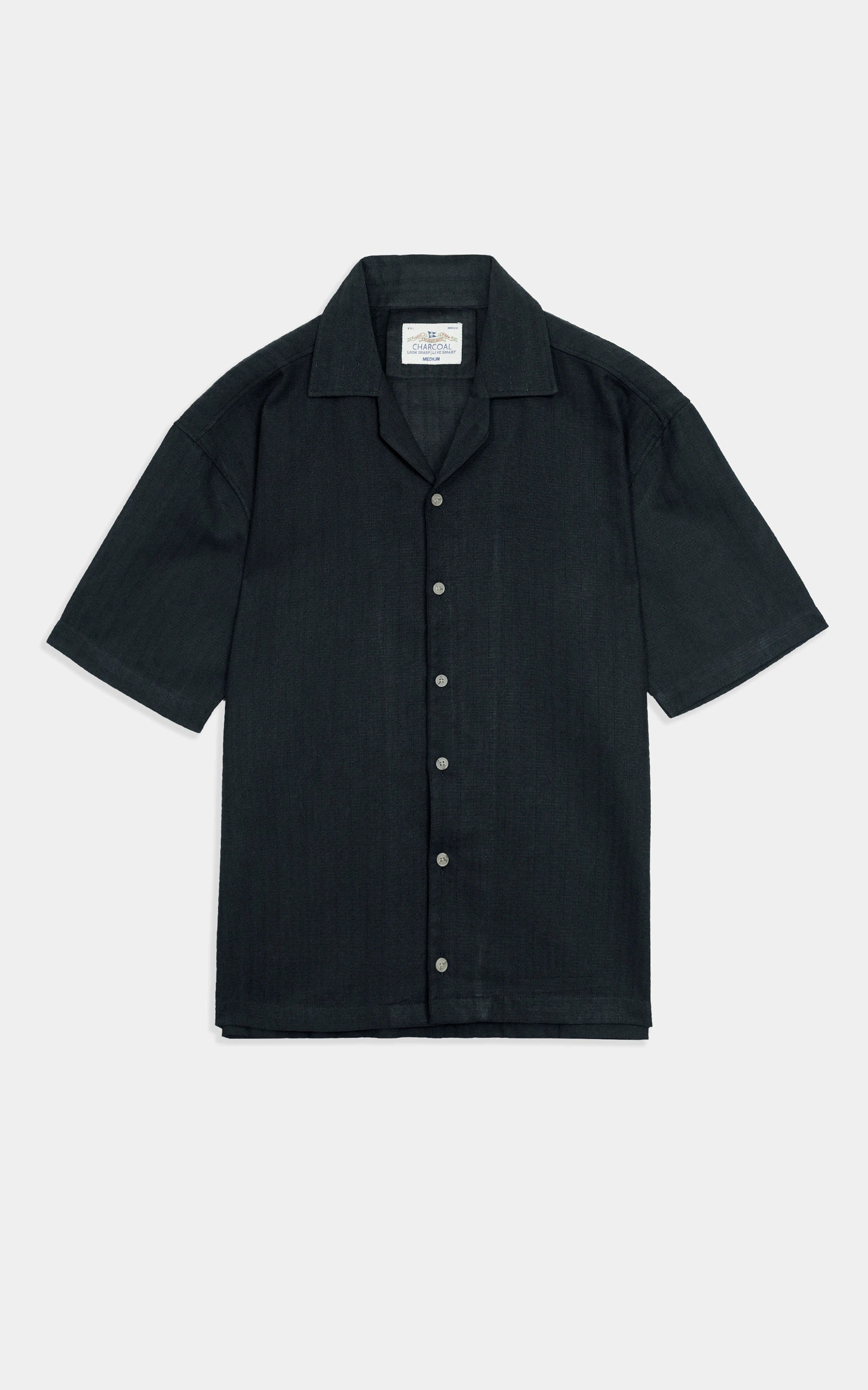 CASUAL SHIRT RELAXED FIT BLACK