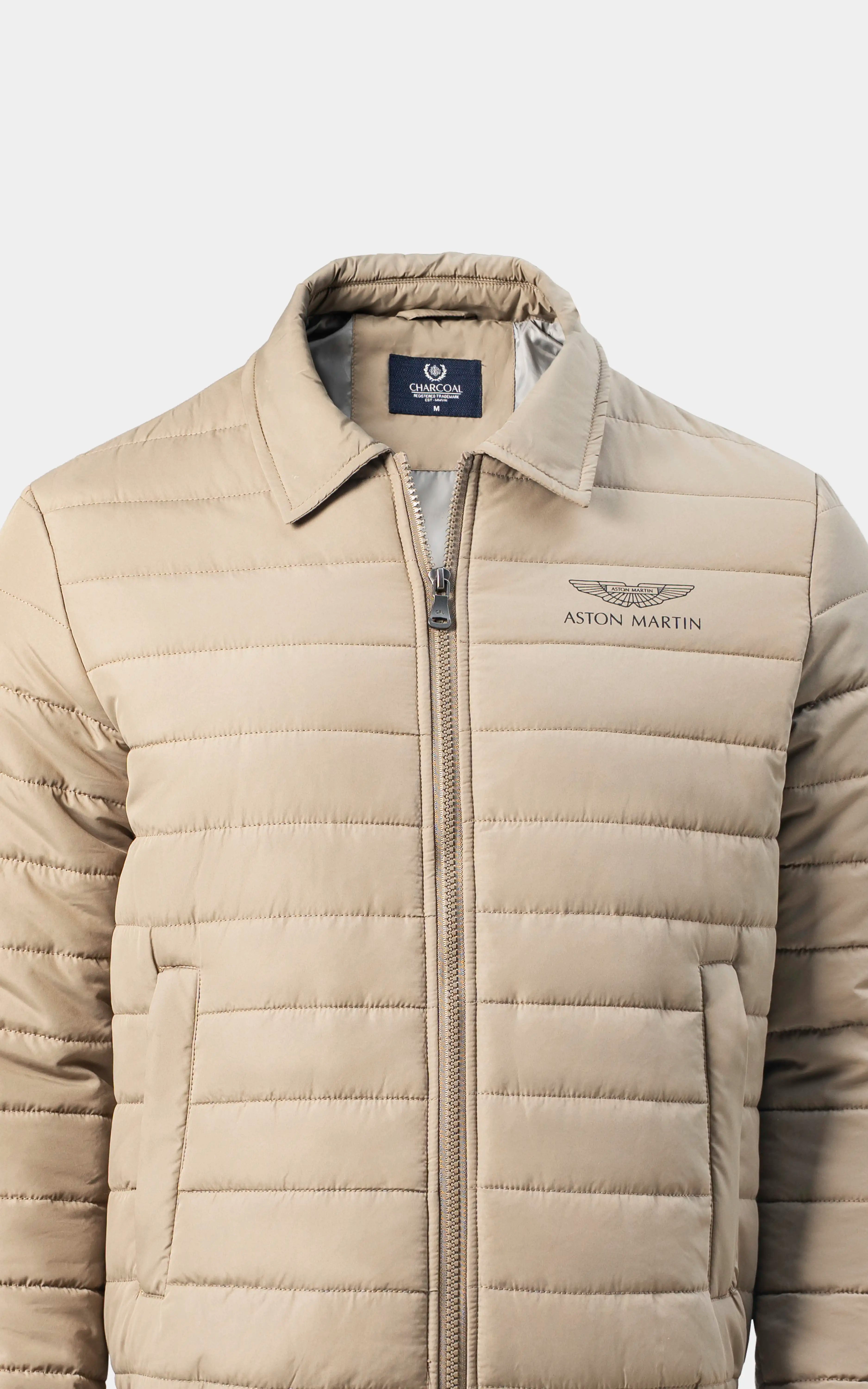 SMART FIT FULLSLEEVE QUILTED JACKET LIGHT KHAKI