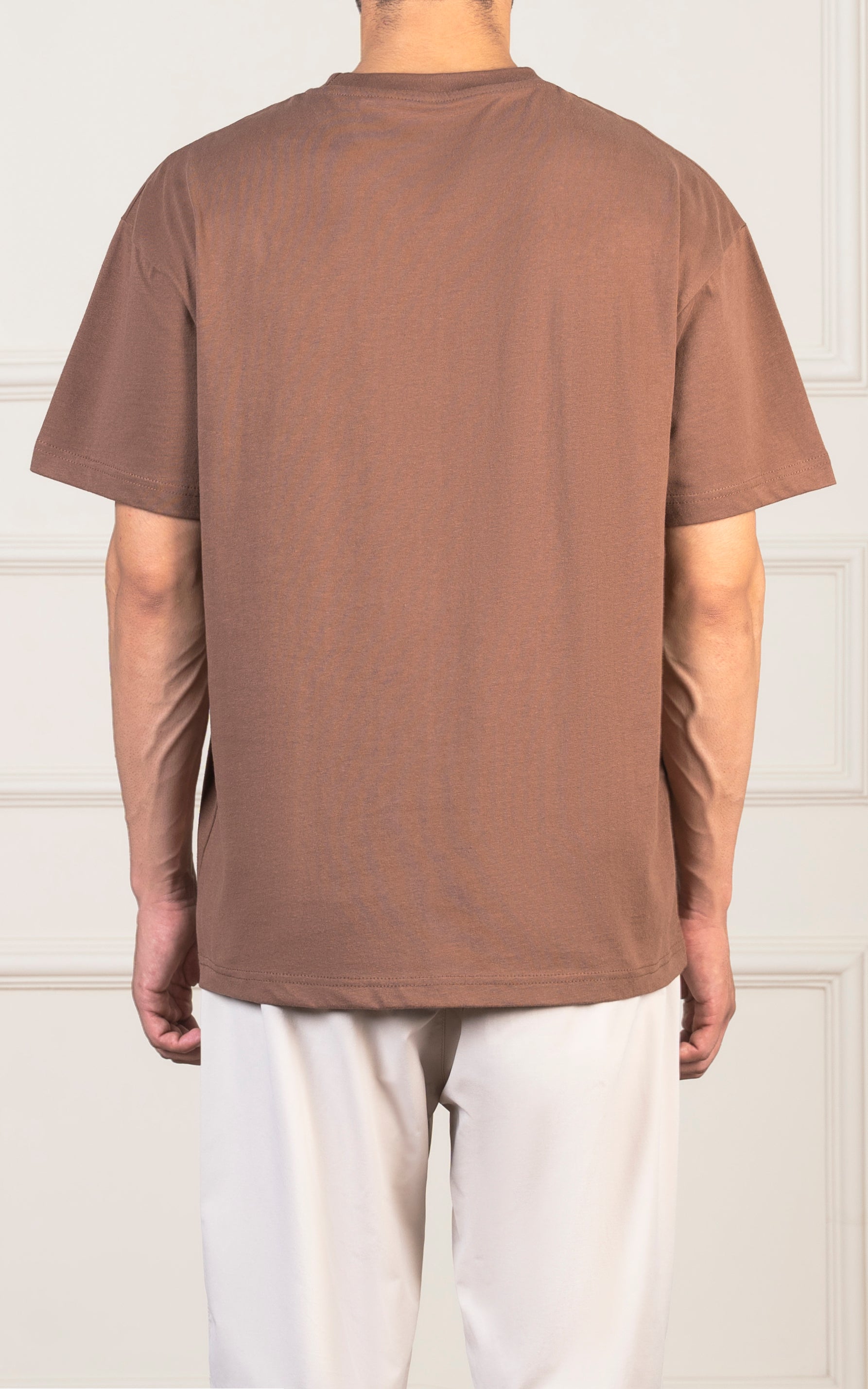 OVERSIZED GRAPHIC T-SHIRT BROWN
