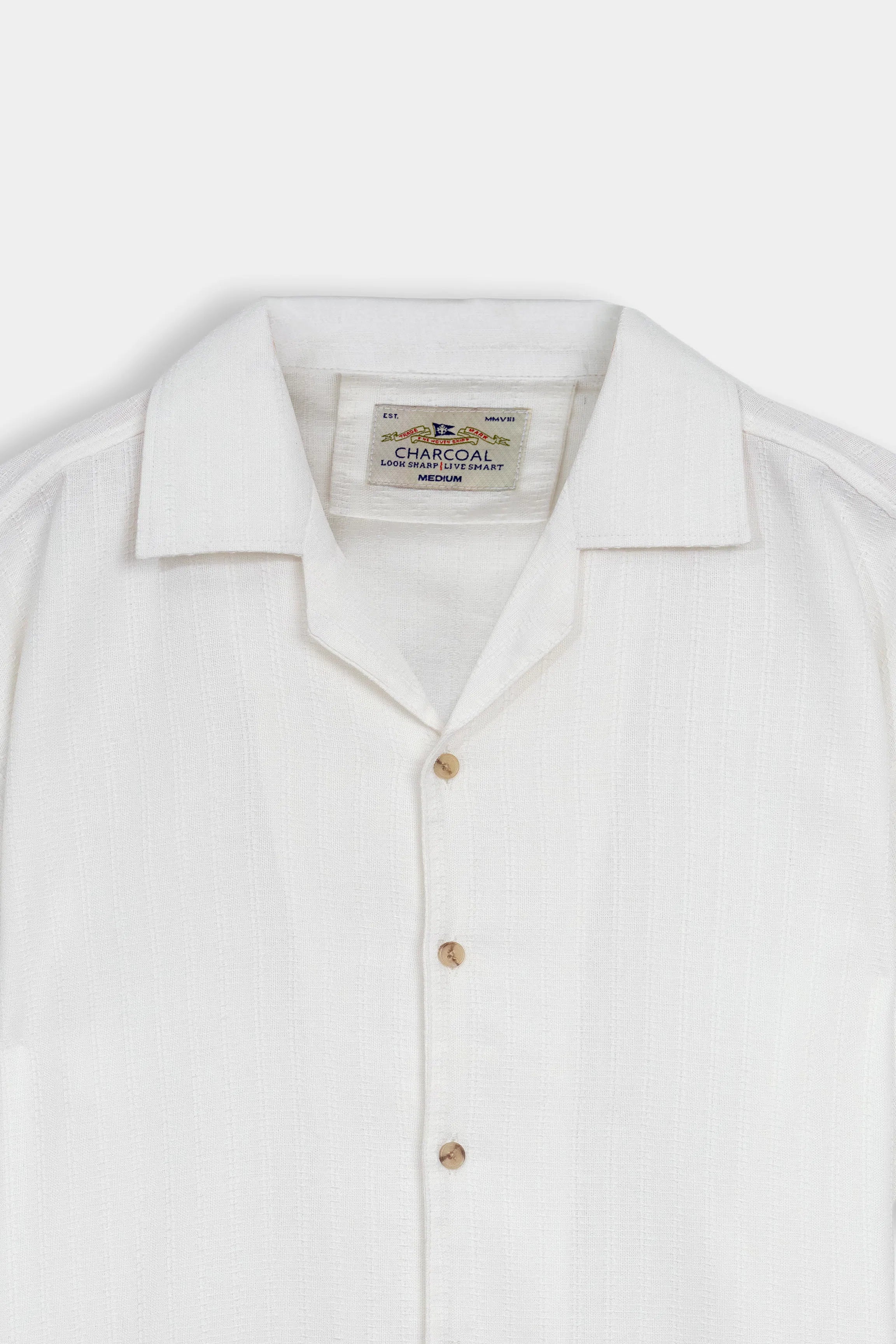 CASUAL SHIRT RELAXED FIT WHITE