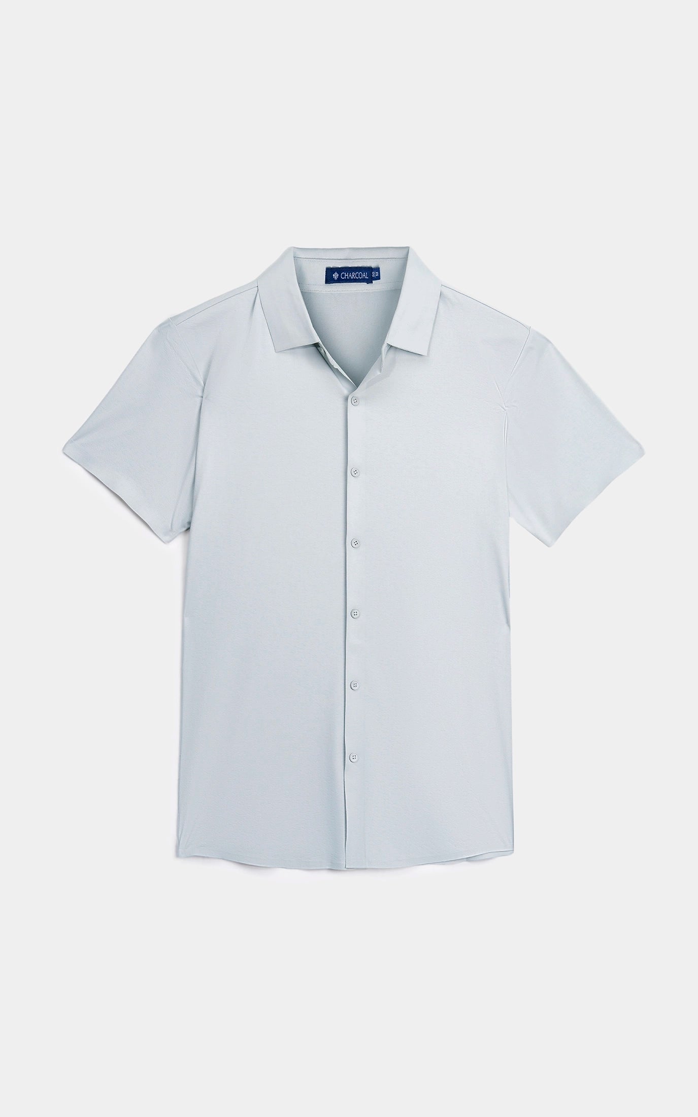 PREMIUM NYLON CASUAL SHIRT PALE BLUE