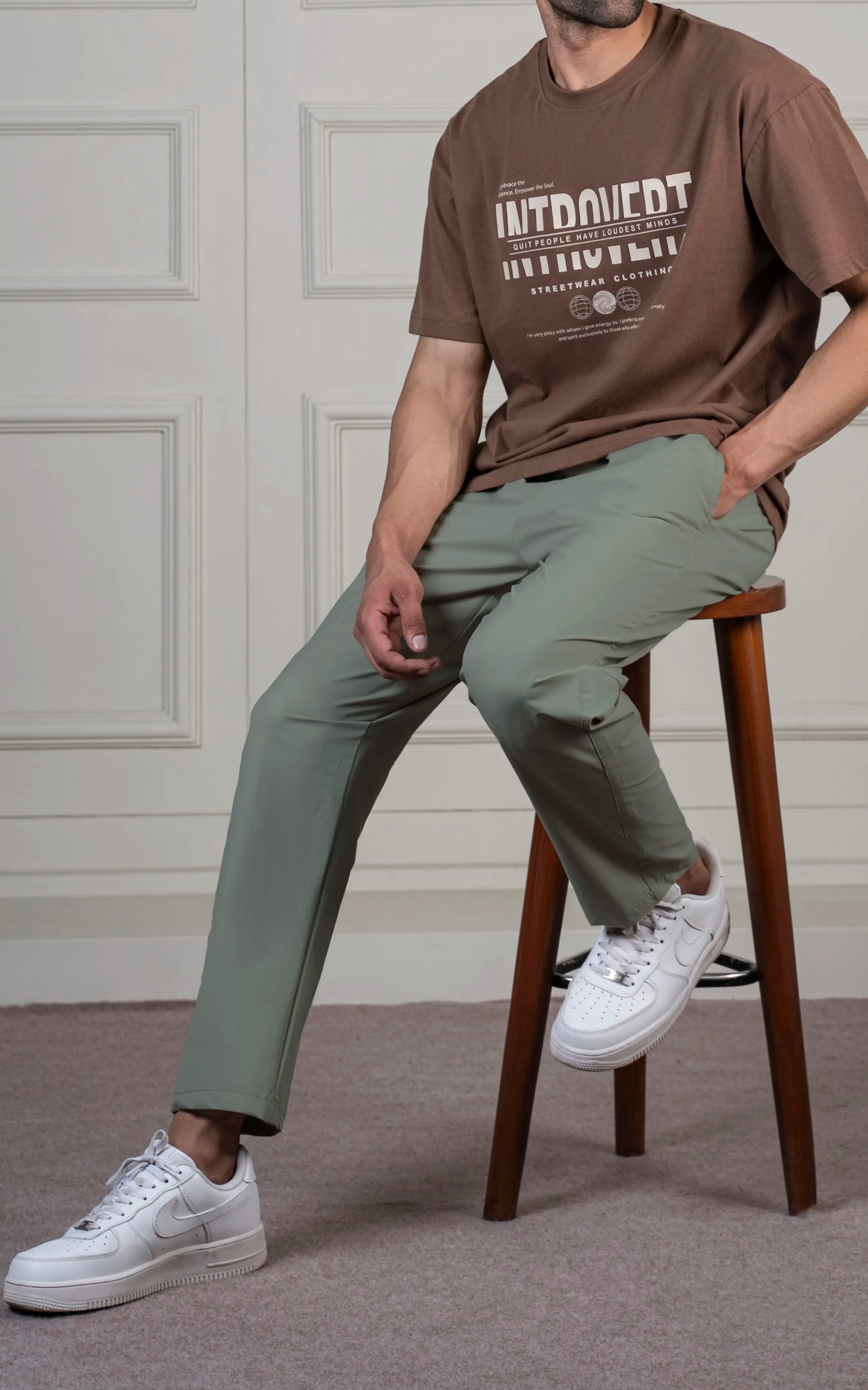 SMART FIT JOGGER TROUSER OLIVE