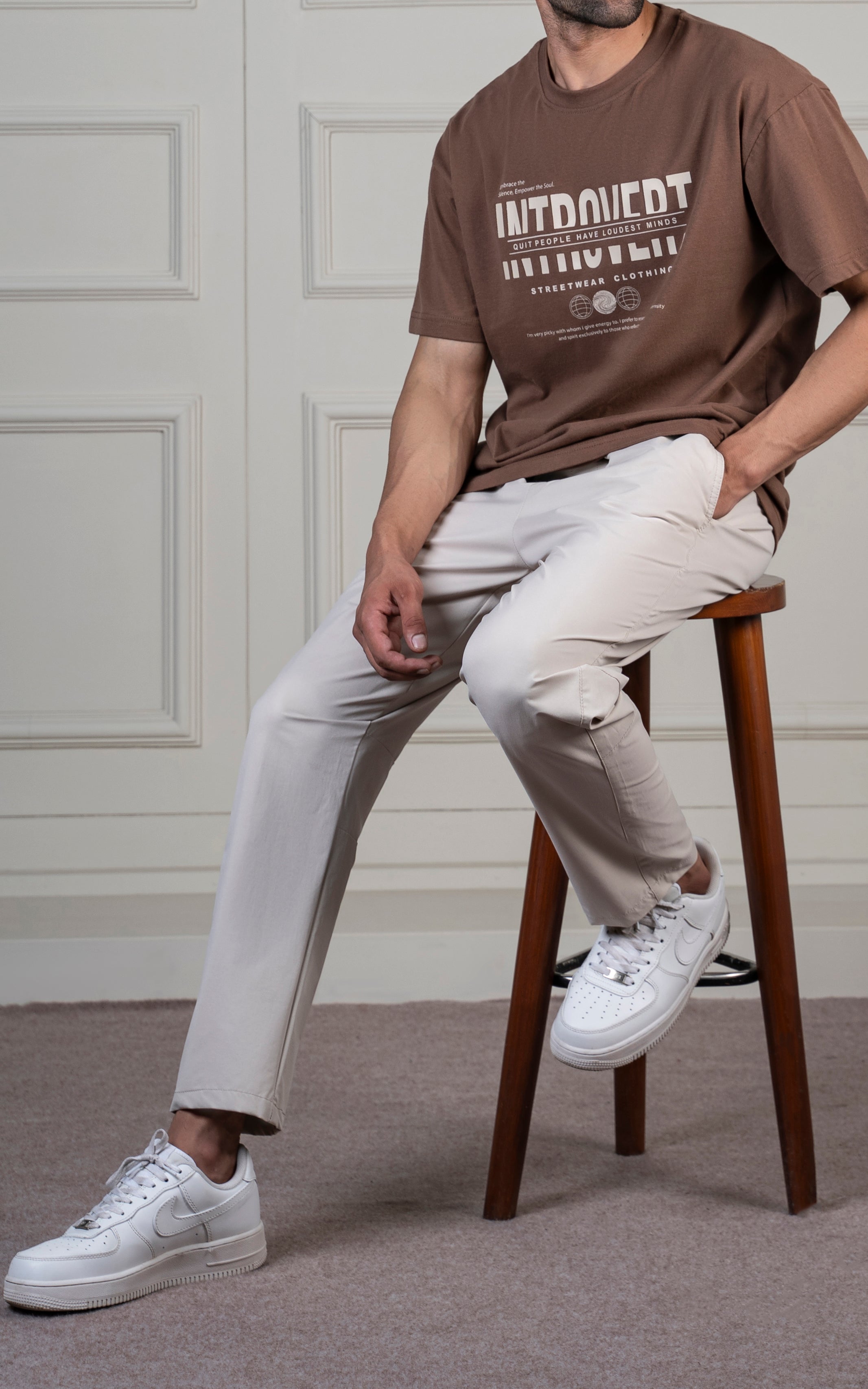 SMART FIT JOGGER TROUSER BEIGE