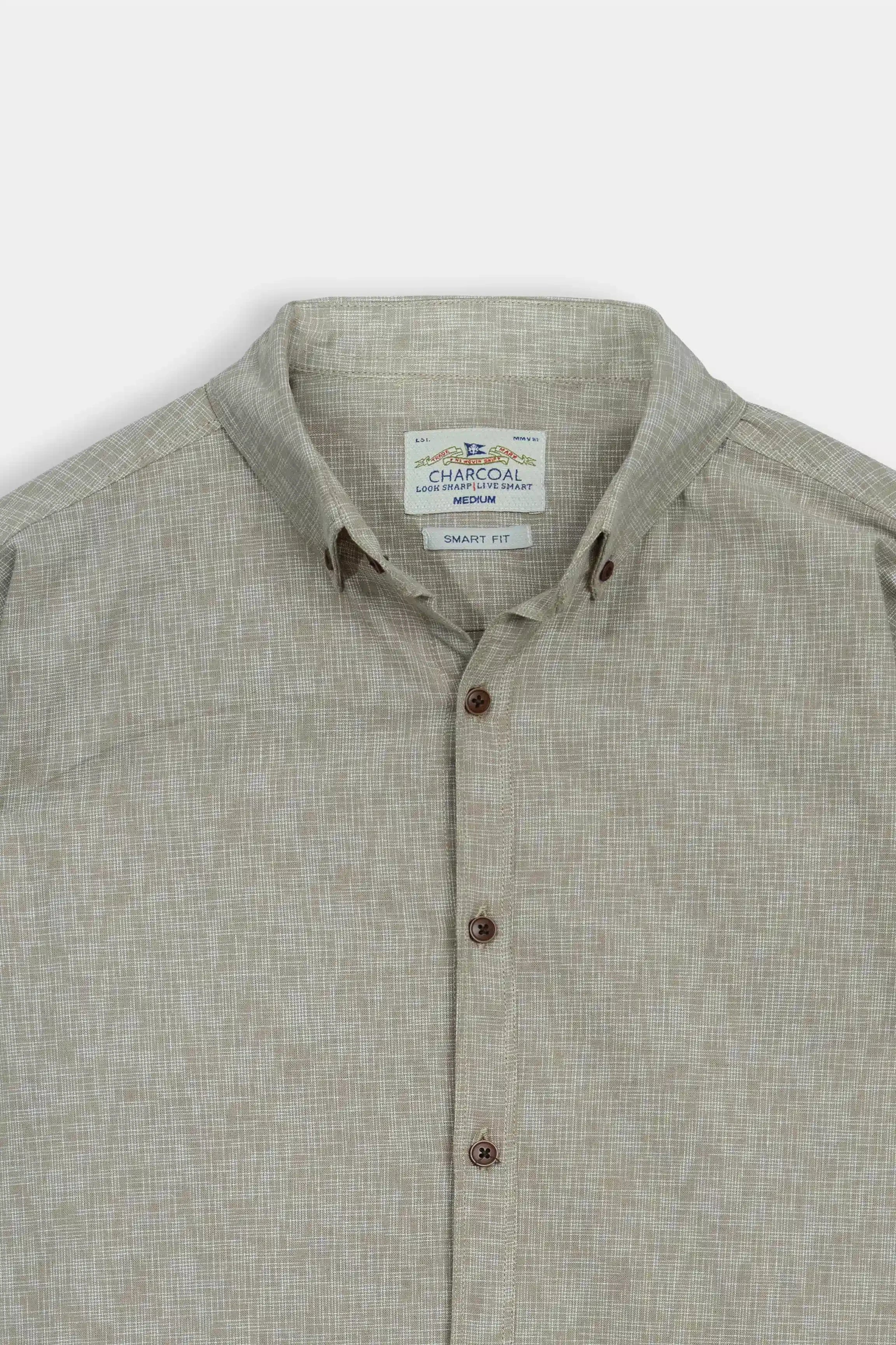 CASUAL SHIRT REGULAR FIT KHAKI