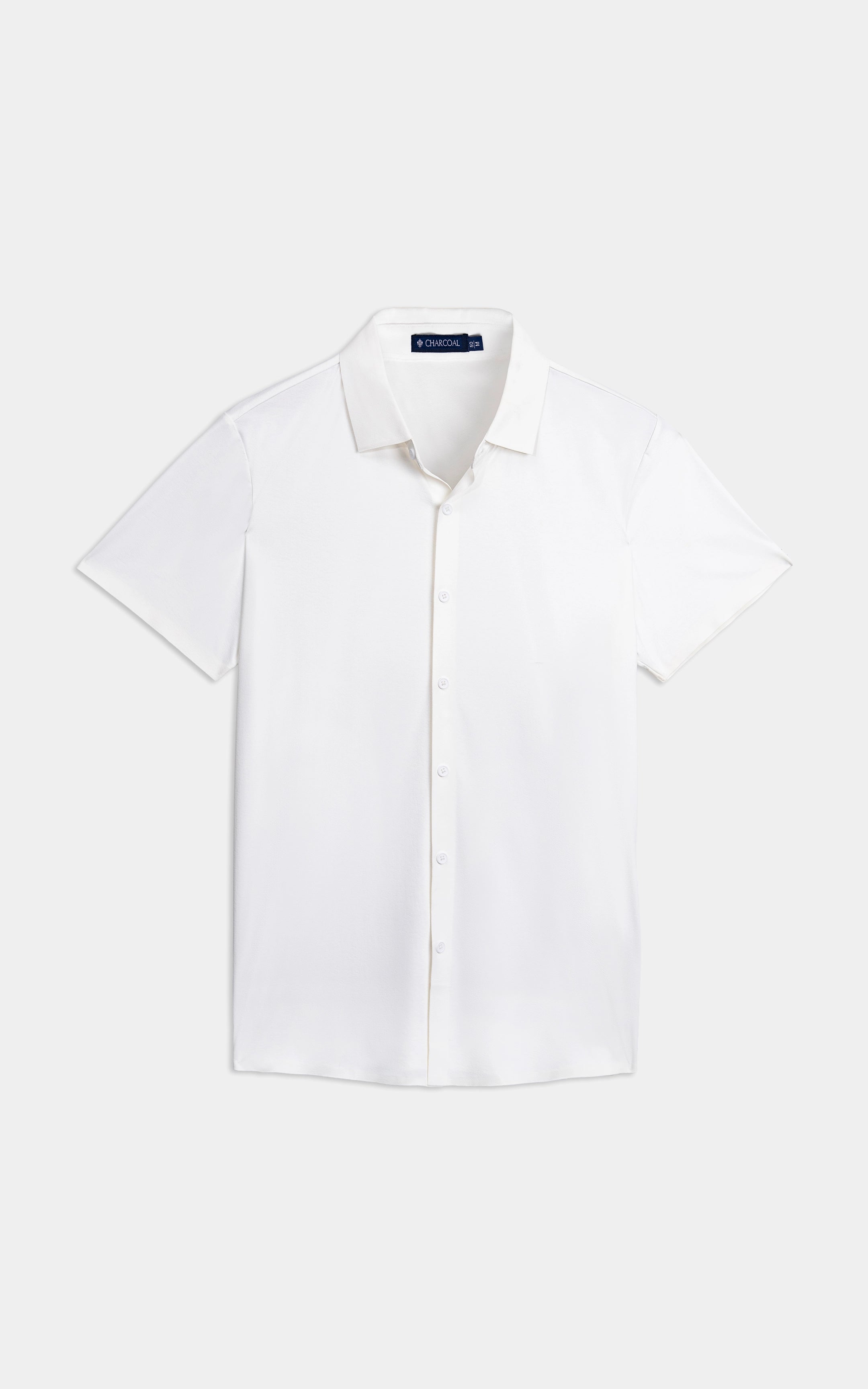 PREMIUM NYLON CASUAL SHIRT WHITE