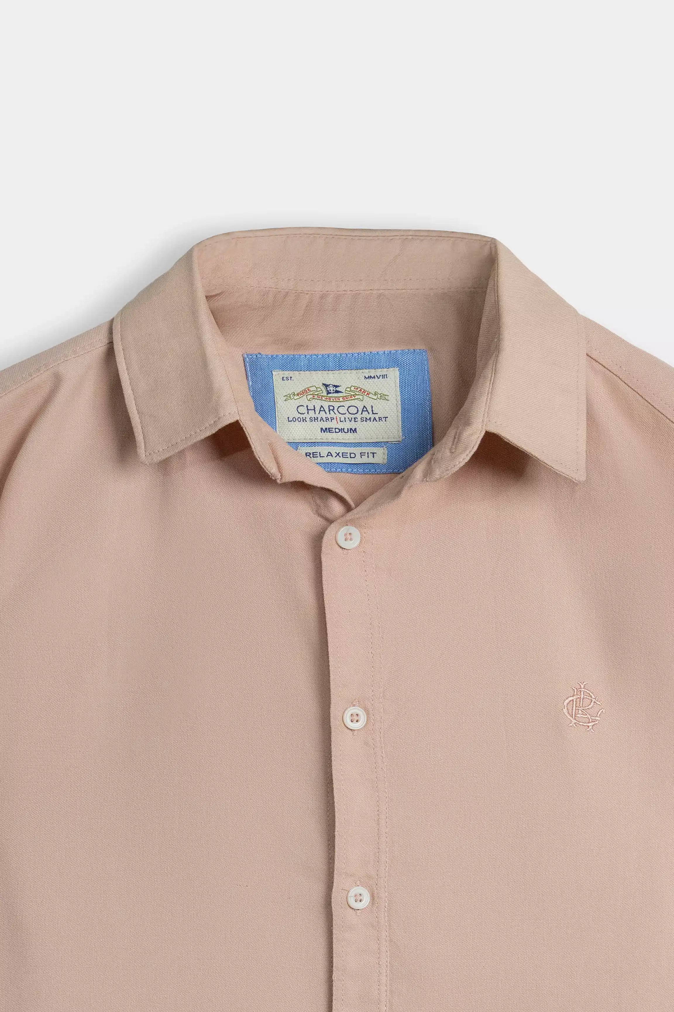 HIDDEN BUTTON DOWN CASUAL SHIRT LIME ORANGE