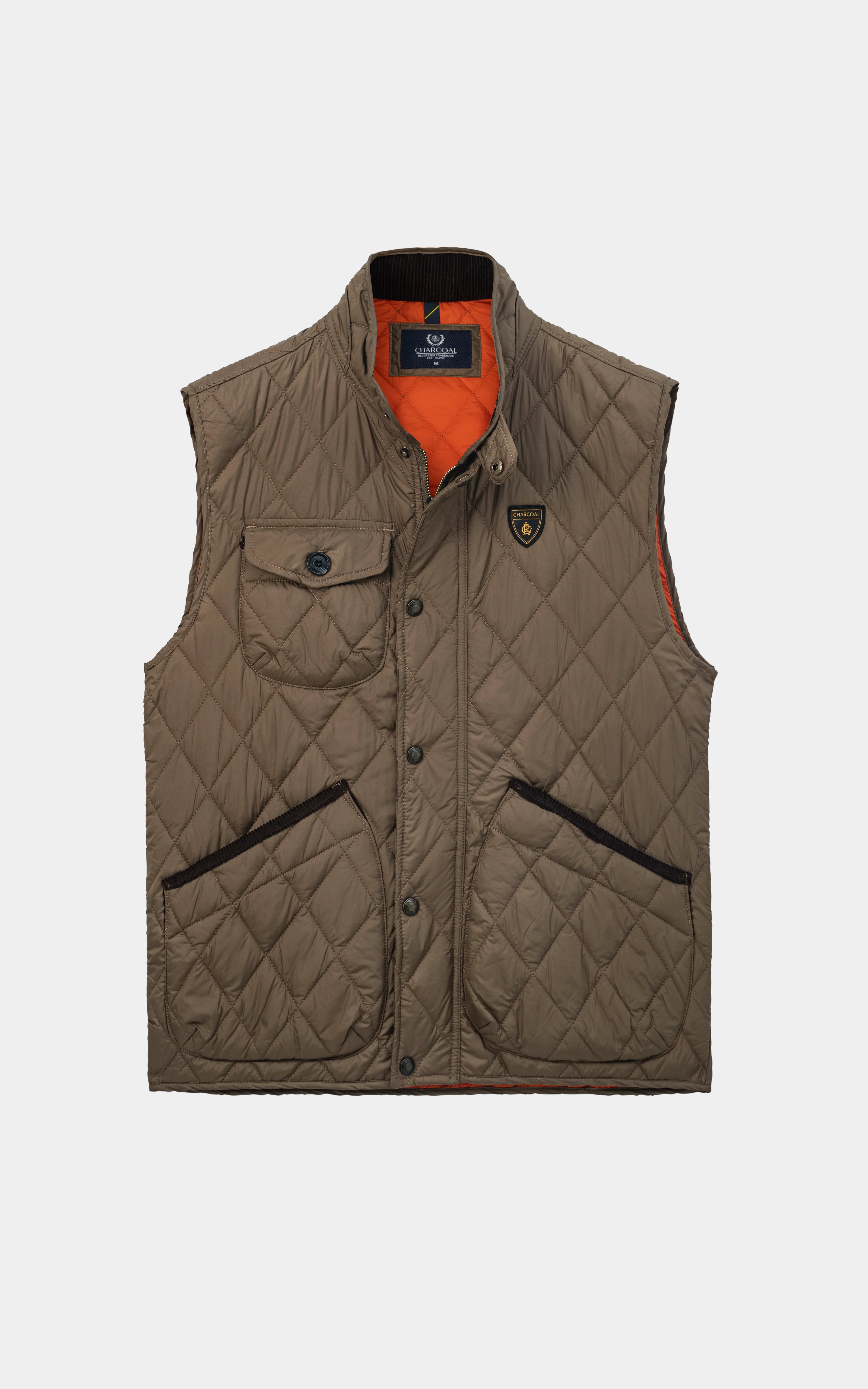 SMART FIT LIGHTWEIGHT SLEEVELESS JACKET KHAKI