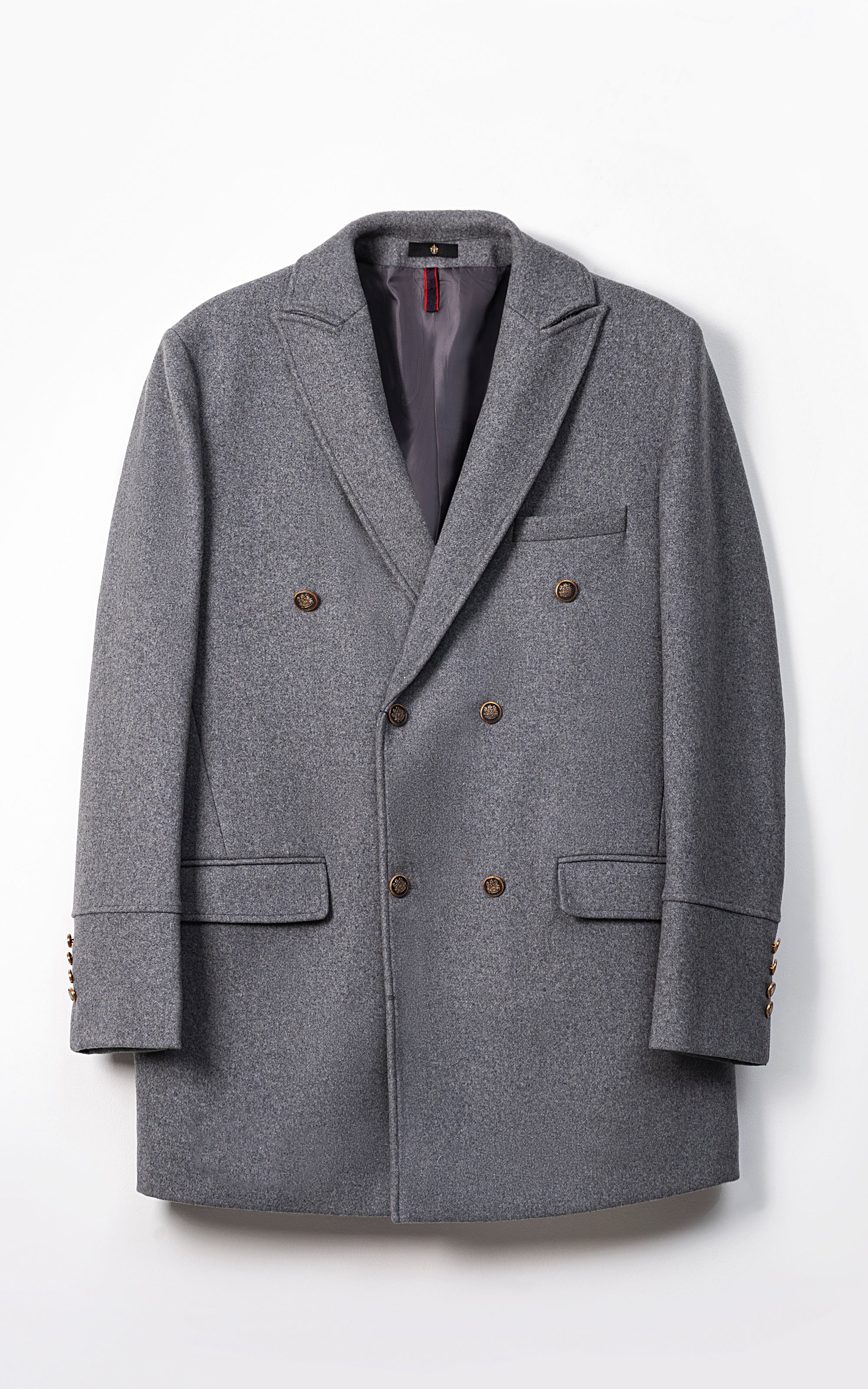 Manteau Long Homme Gris - Marque Forel - Taille XL - Neuf Avec étiquettes