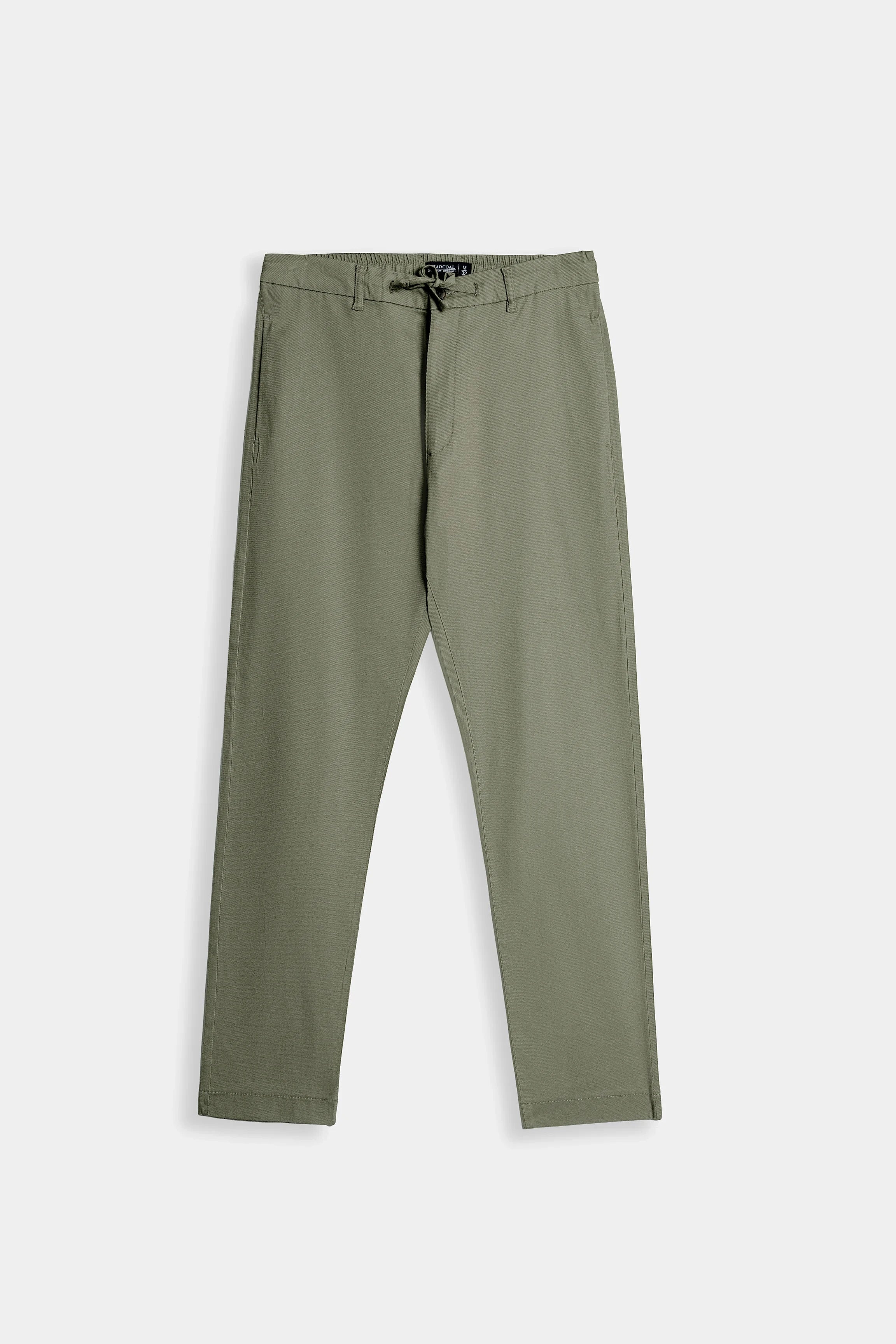 STRAIGHT FIT CASUAL TROUSER OLIVE