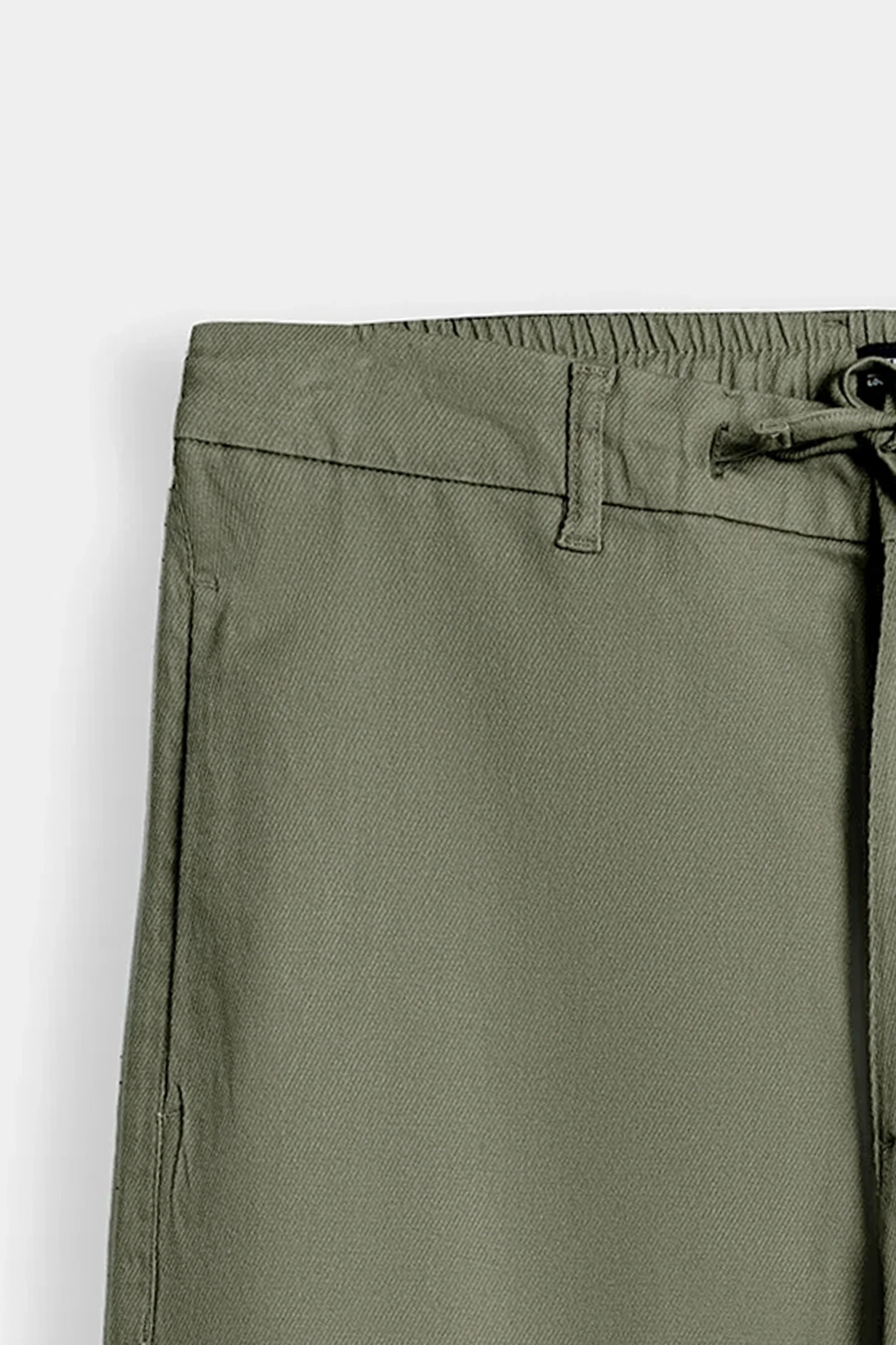 STRAIGHT FIT CASUAL TROUSER OLIVE