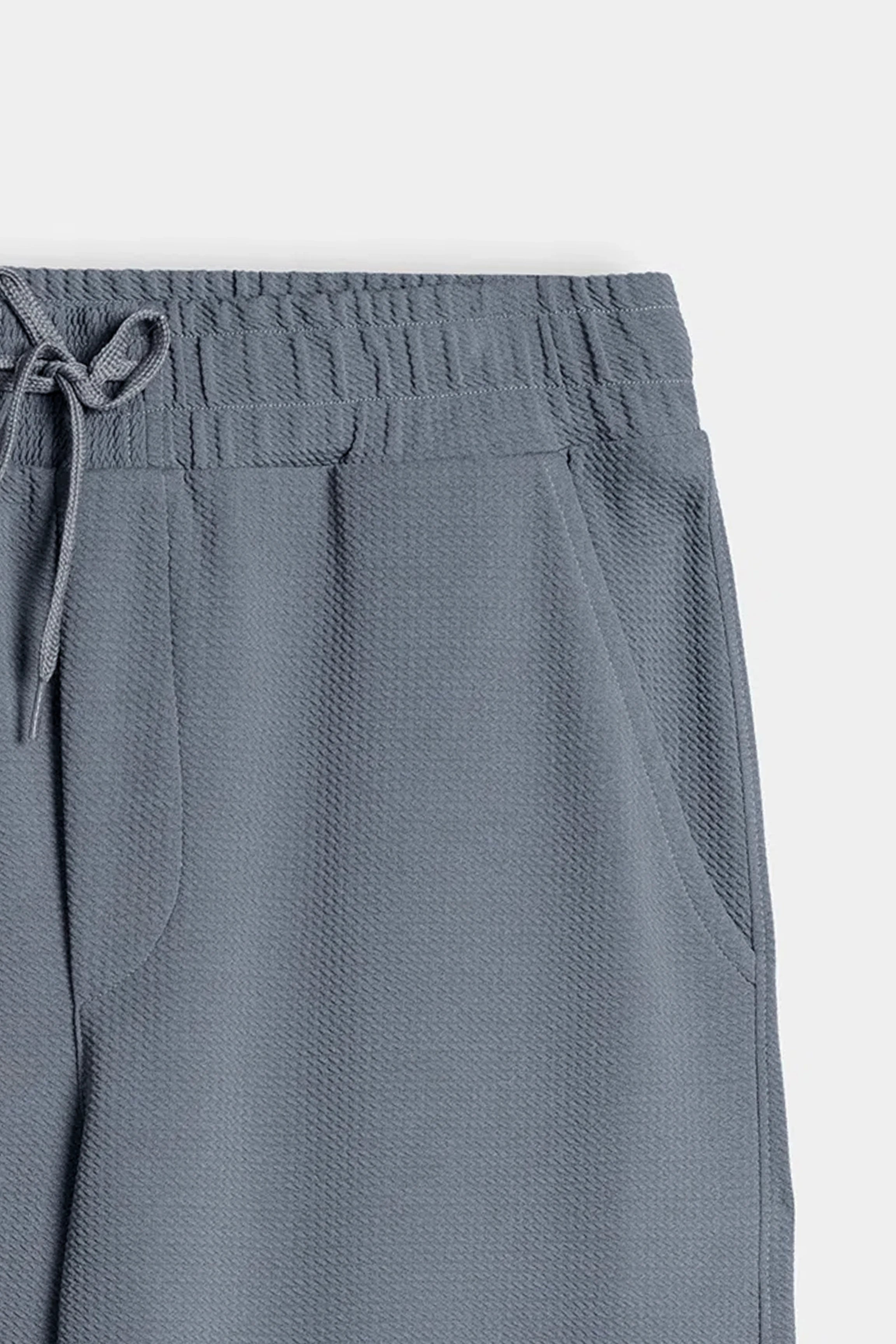 LOOSE FIT OPEN BOTTOM TROUSER GREY