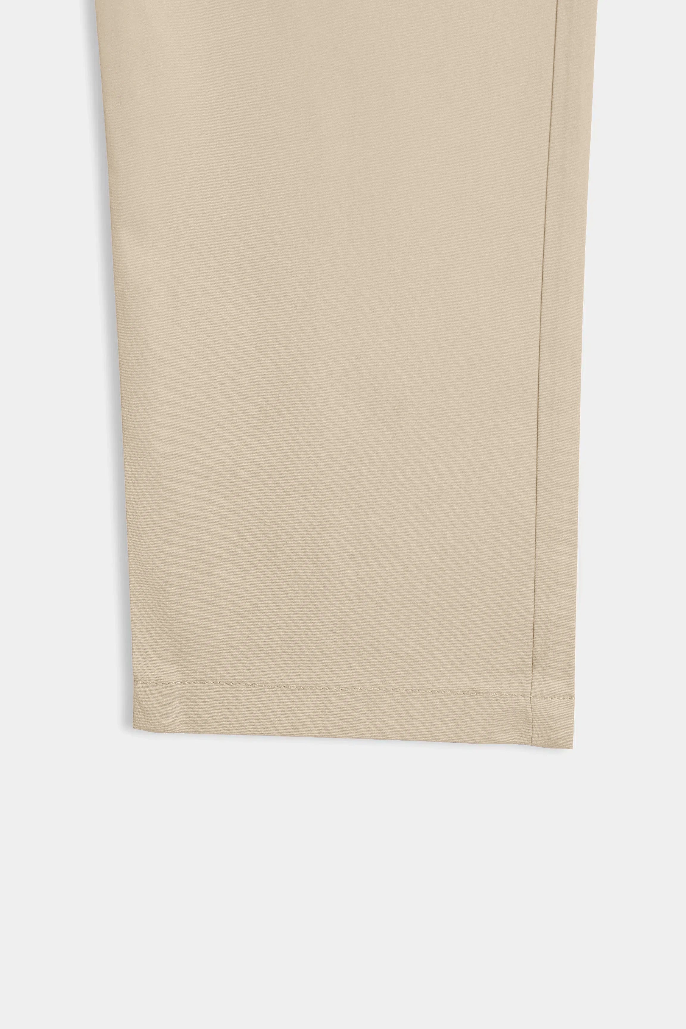 STRAIGHT FIT CASUAL TROUSER  BEIGE