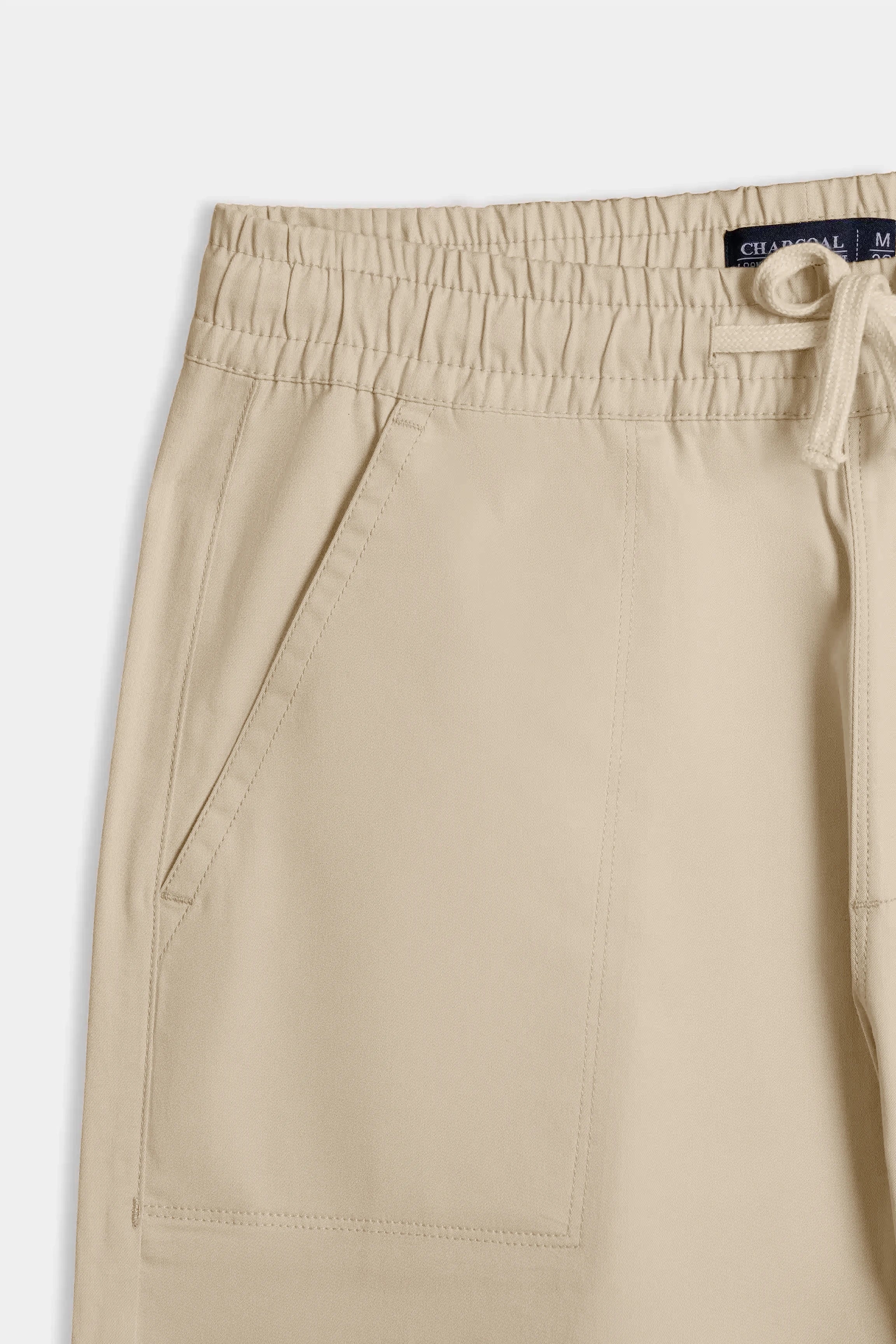 STRAIGHT FIT CASUAL TROUSER  BEIGE