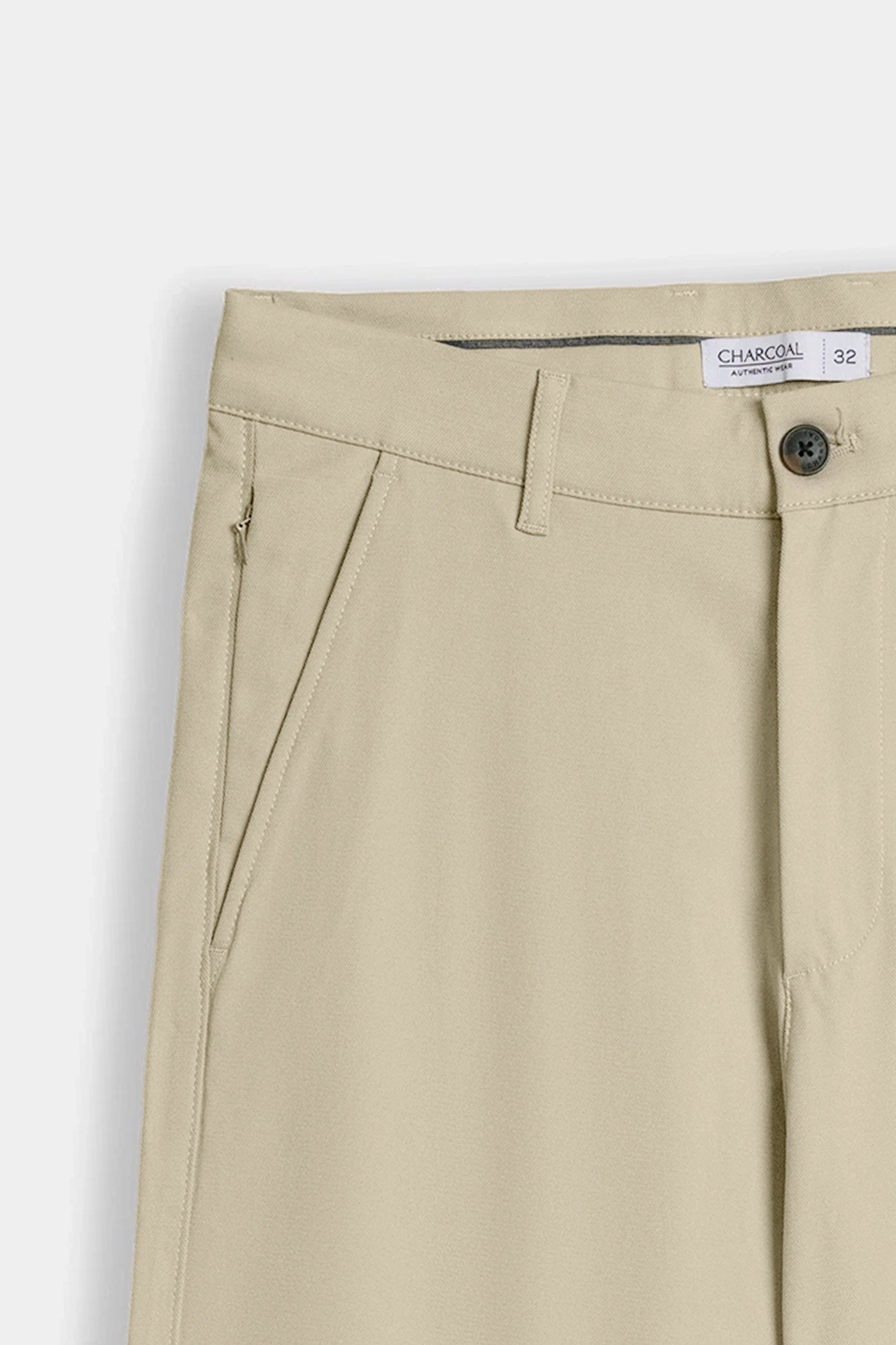 STRAIGHT FIT CROSS POCKET PANT BEIGE