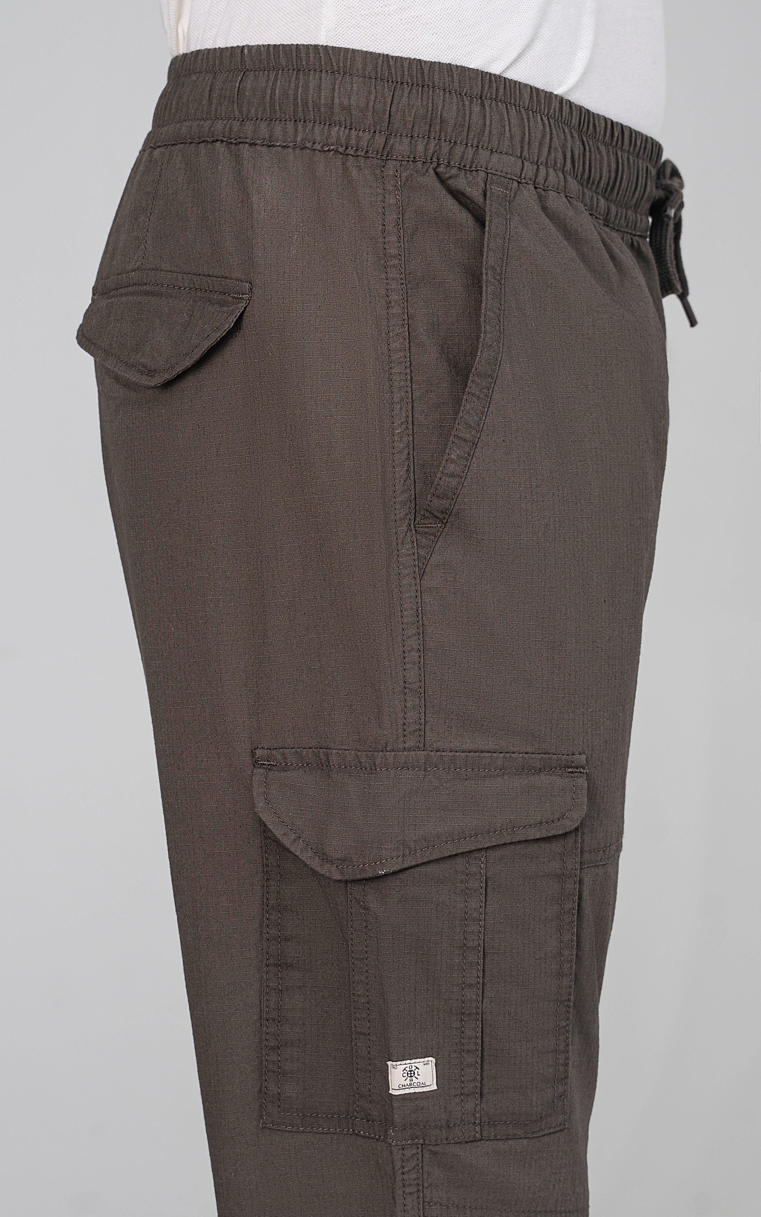 SLIM FIT CARGO TROUSER DARK OLIVE