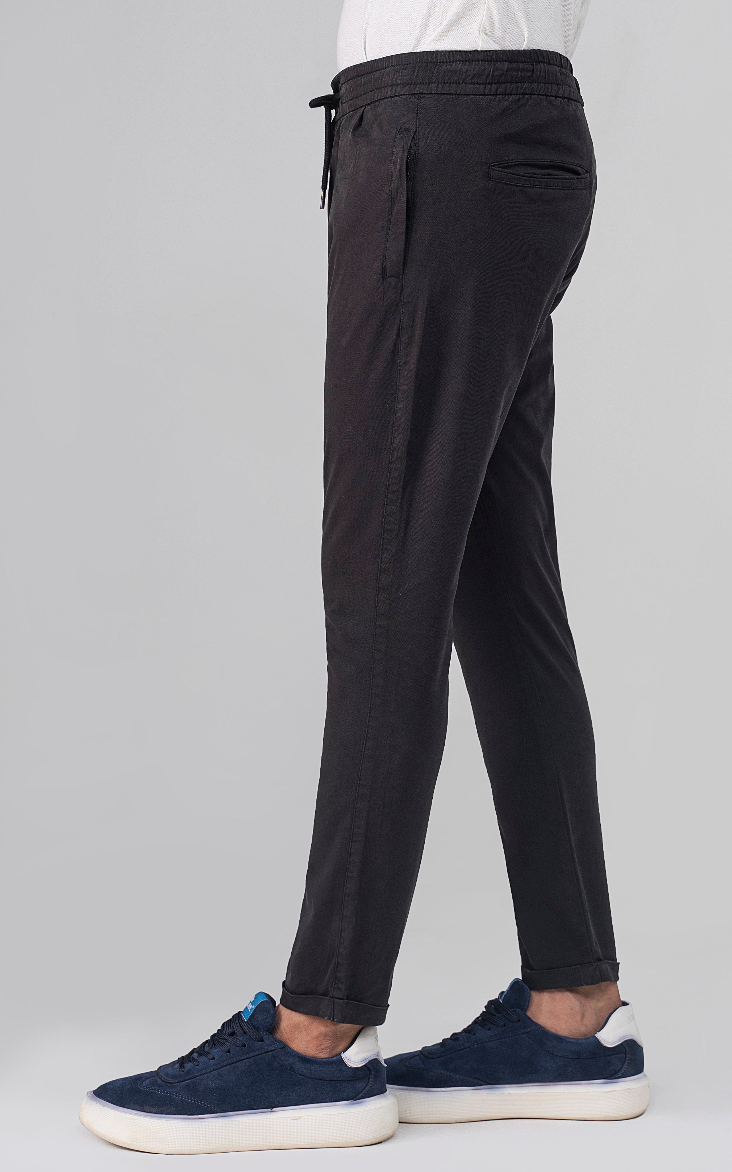 SLIM FIT JOGGER TROUSER BLACK