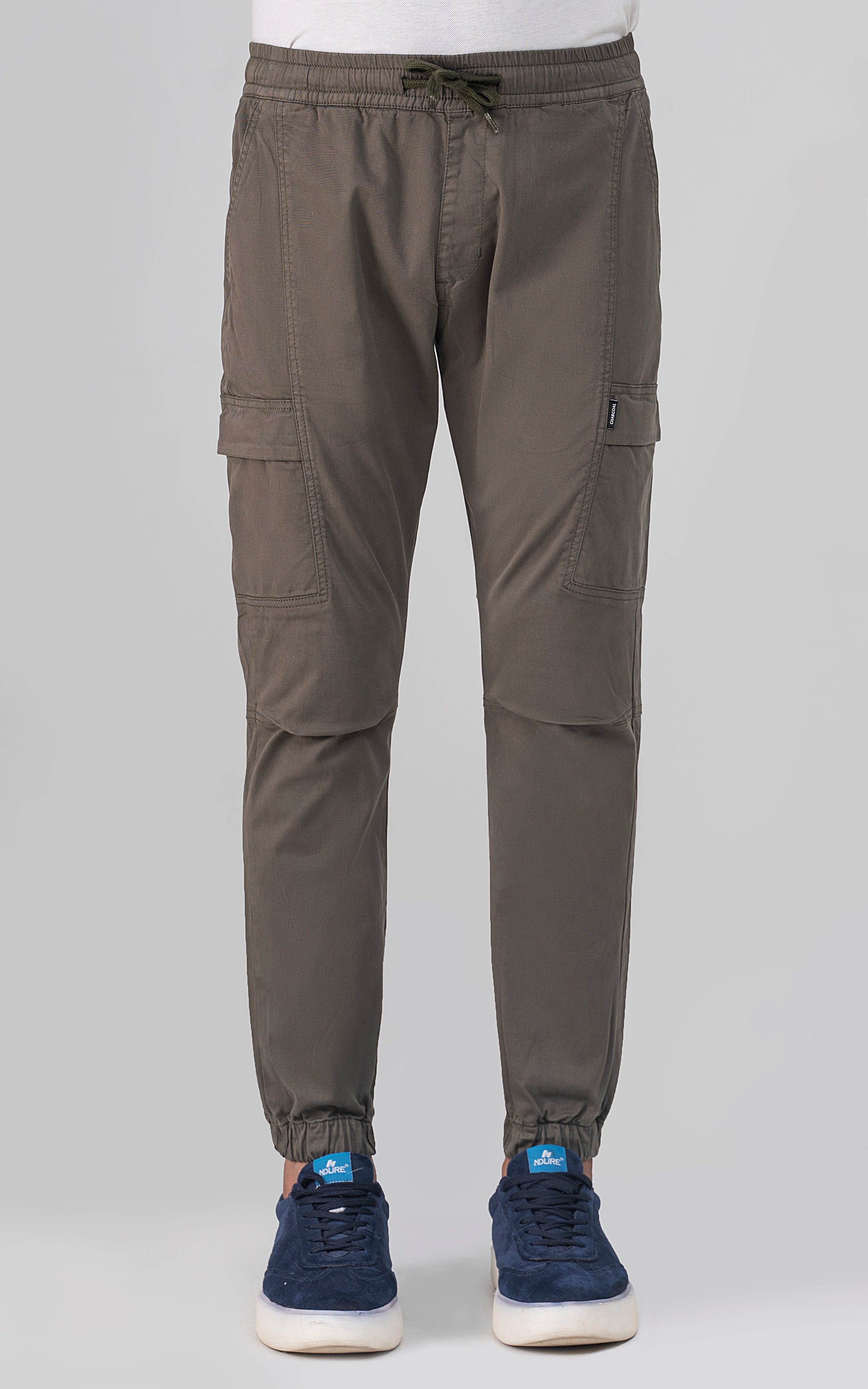 SLIM FIT CARGO TROUSER OLIVE