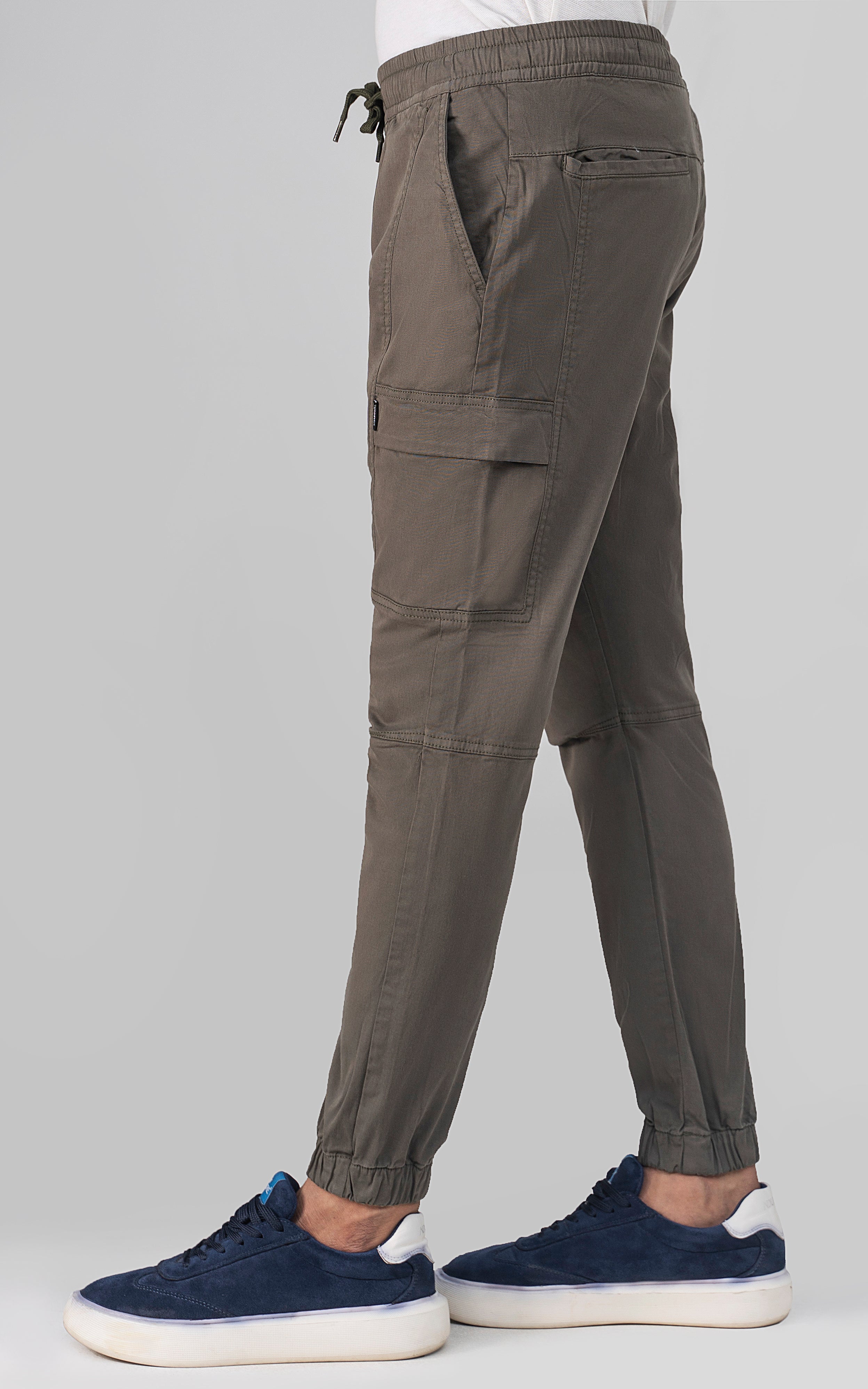 SLIM FIT CARGO TROUSER OLIVE